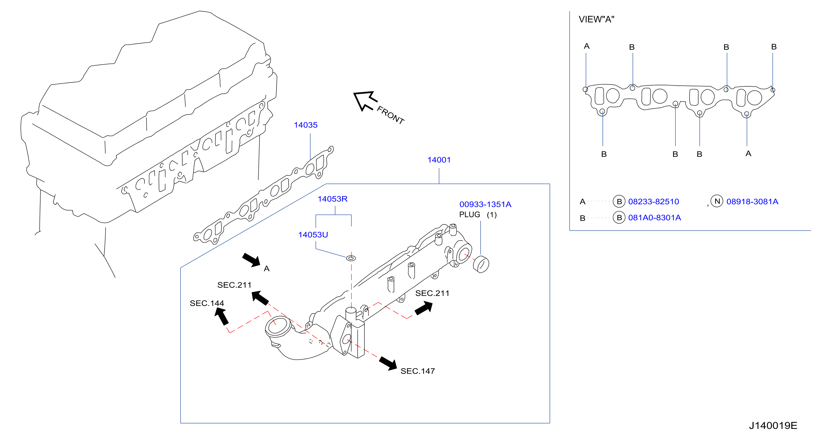 Manifold Intake Parts