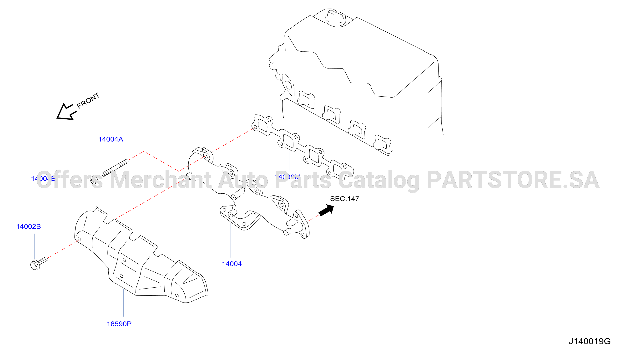 Manifold Exhaust Parts