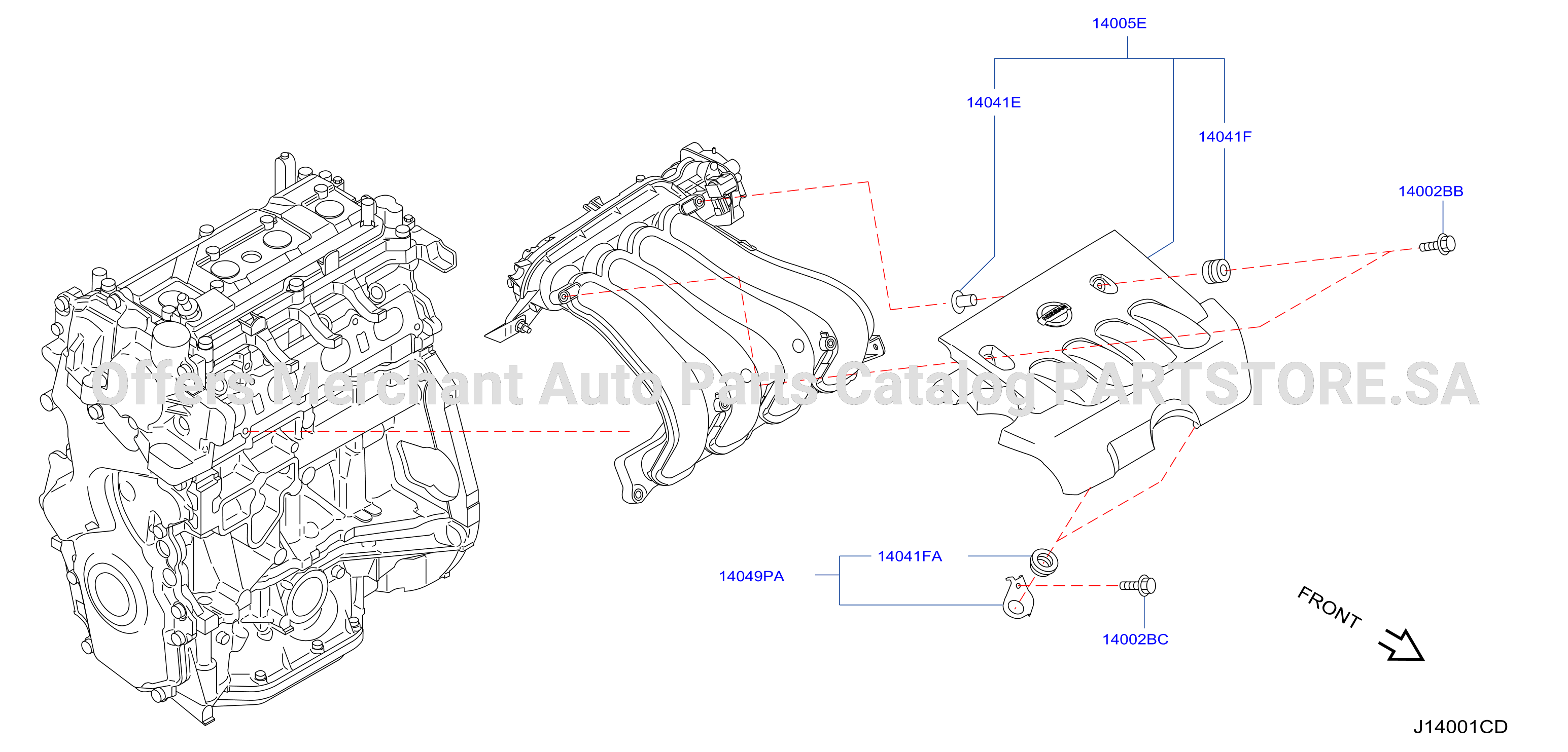 Manifold Engine Cover Parts