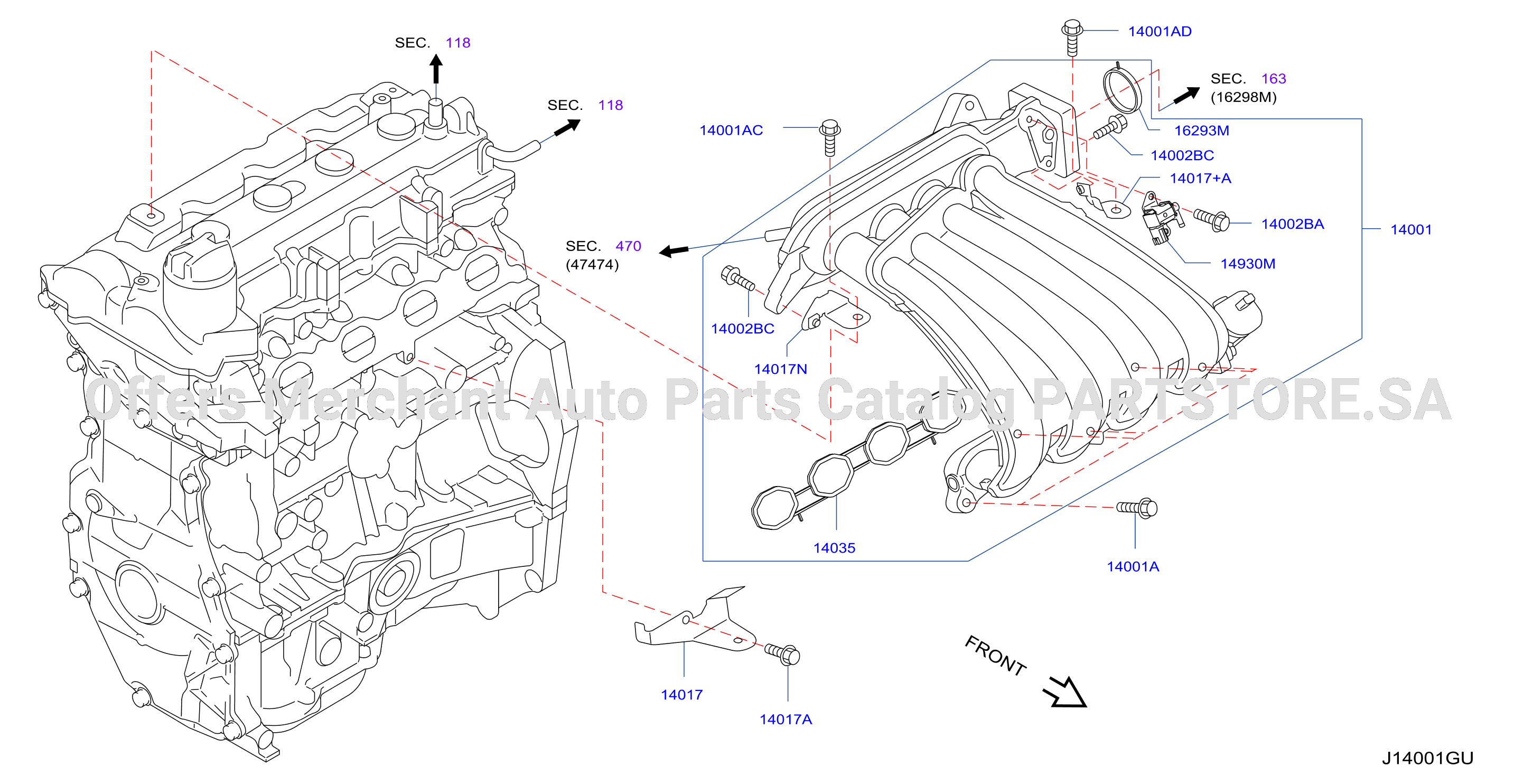 Manifold Intake Parts