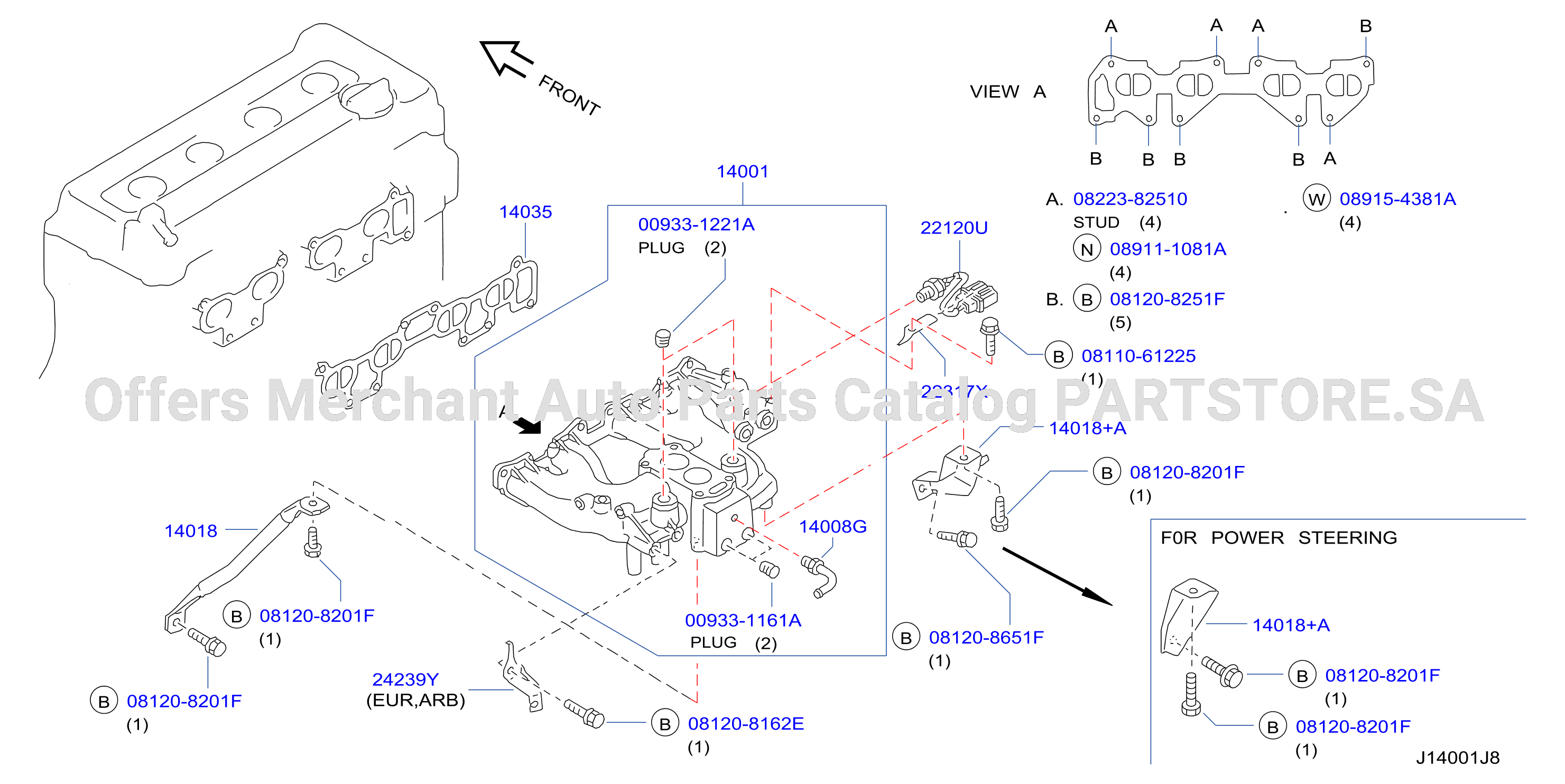 Manifold Intake Parts