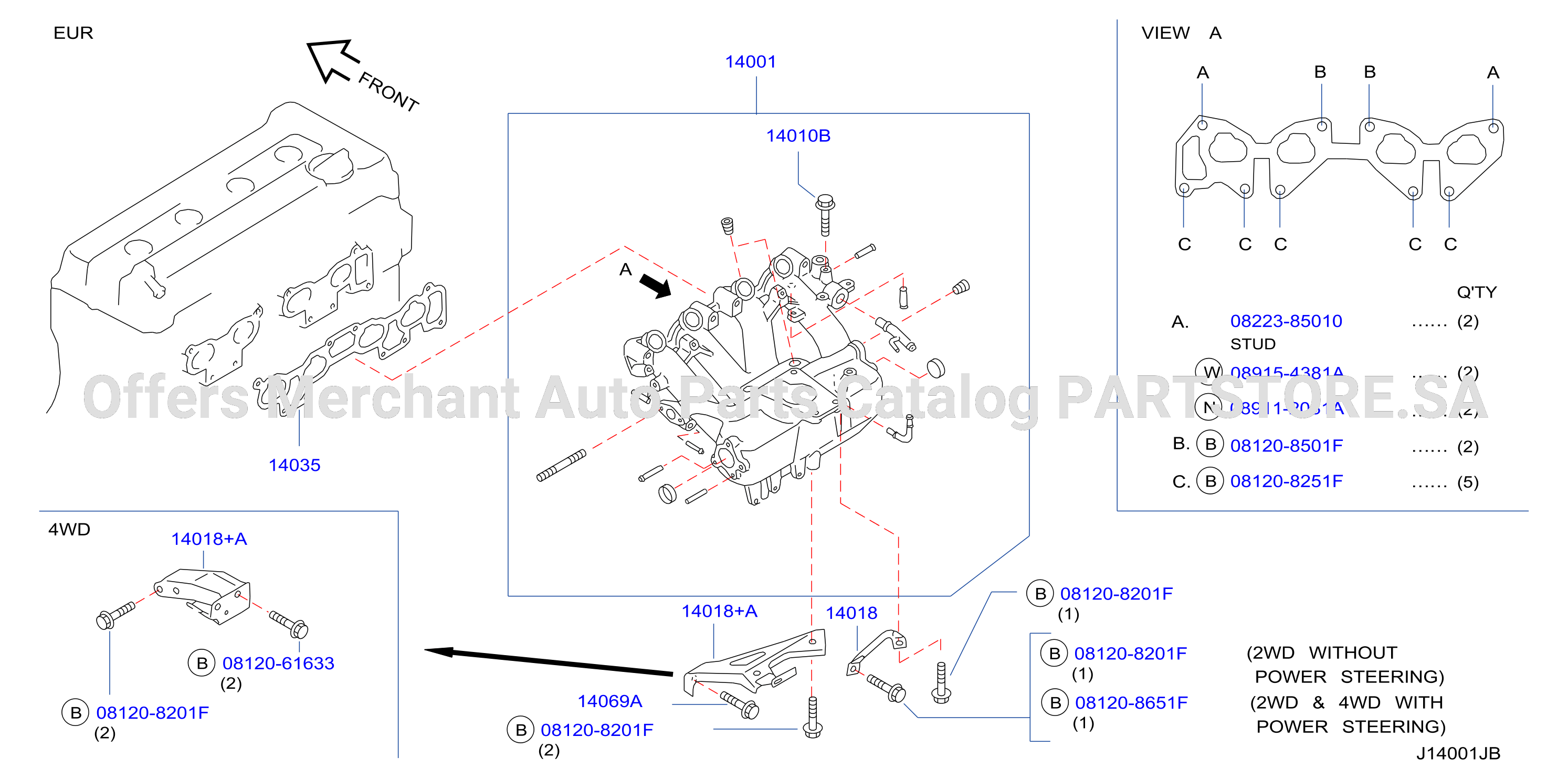 Manifold Intake Parts
