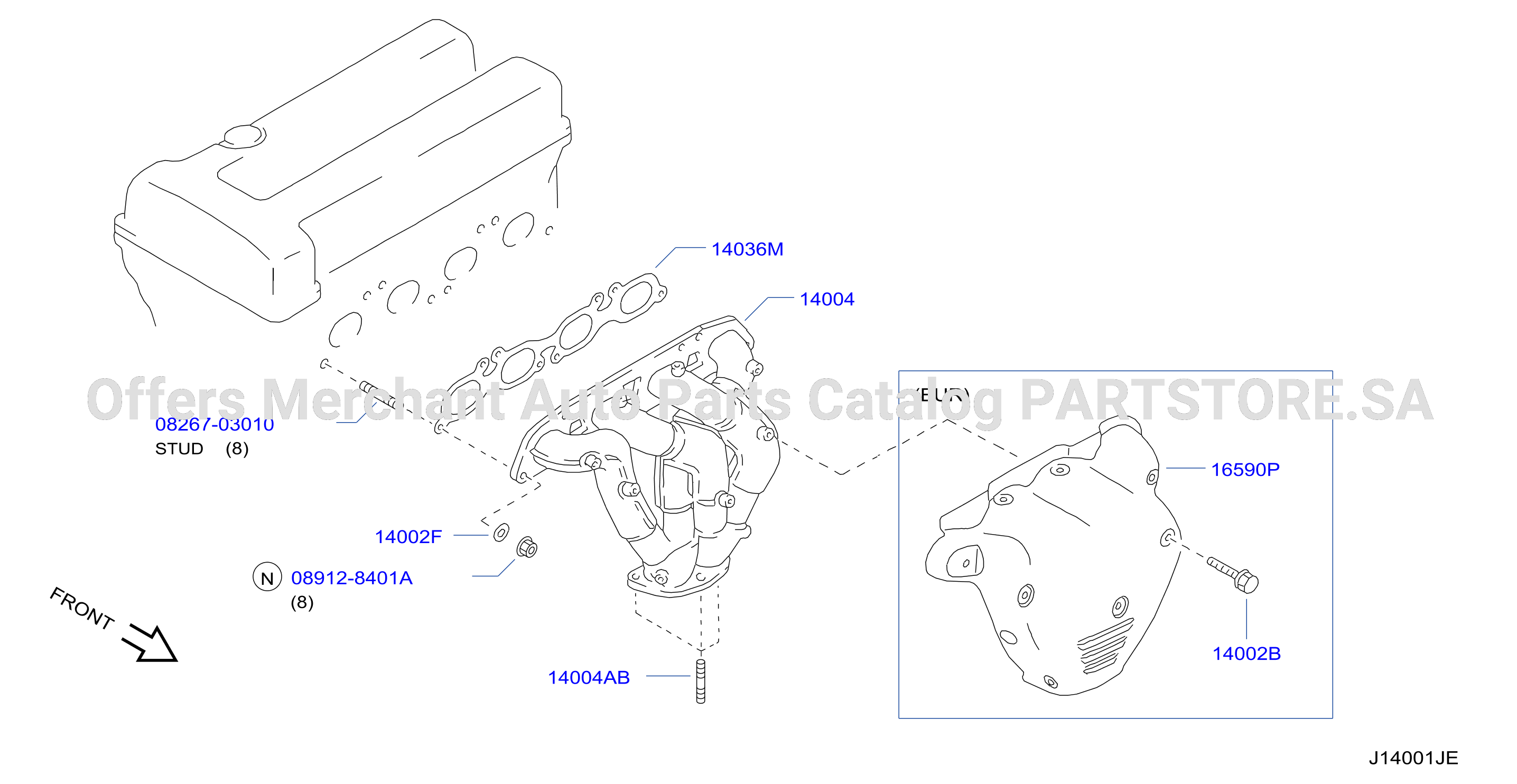 Manifold Exhaust Parts