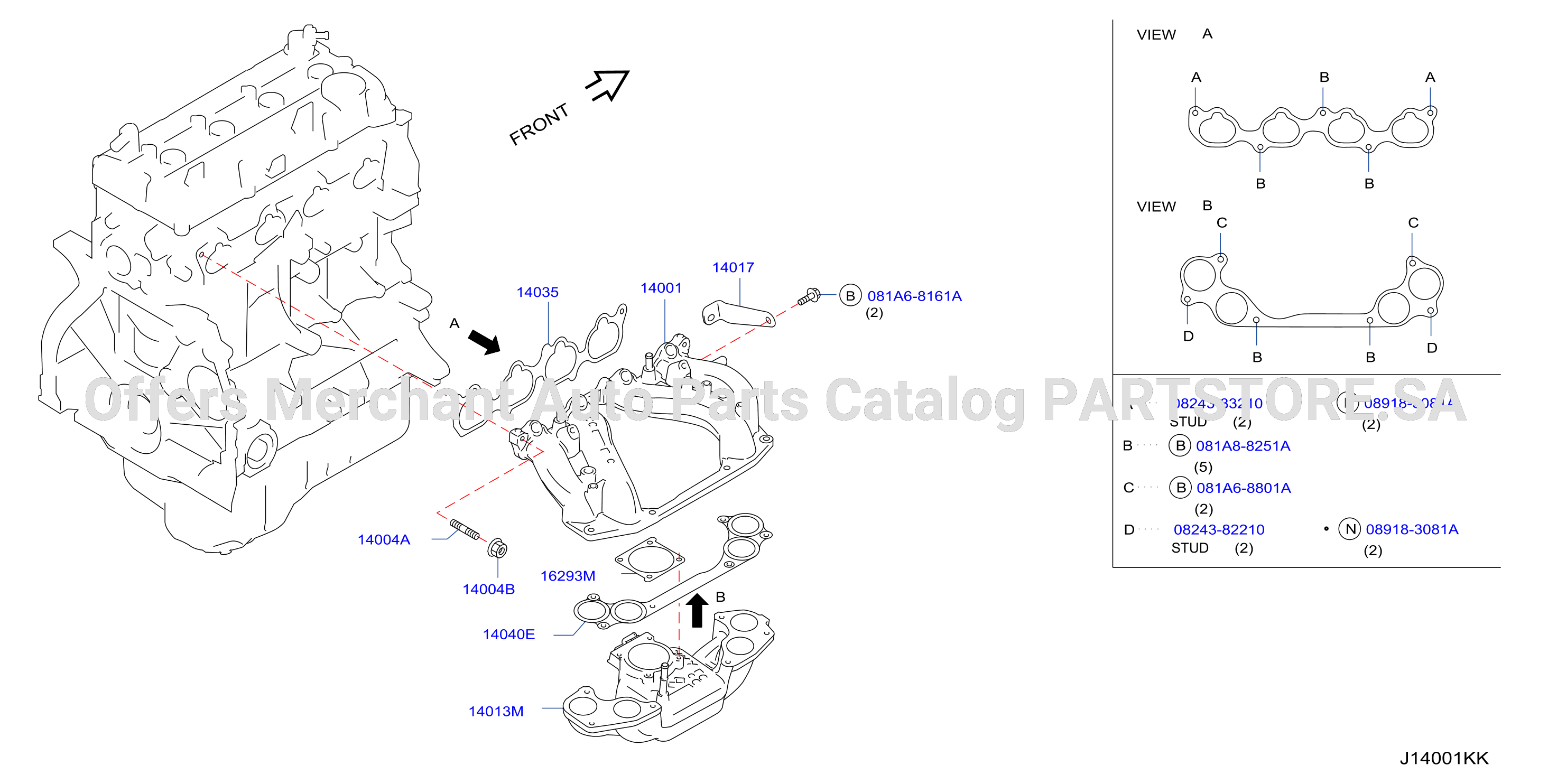 Manifold Intake Parts