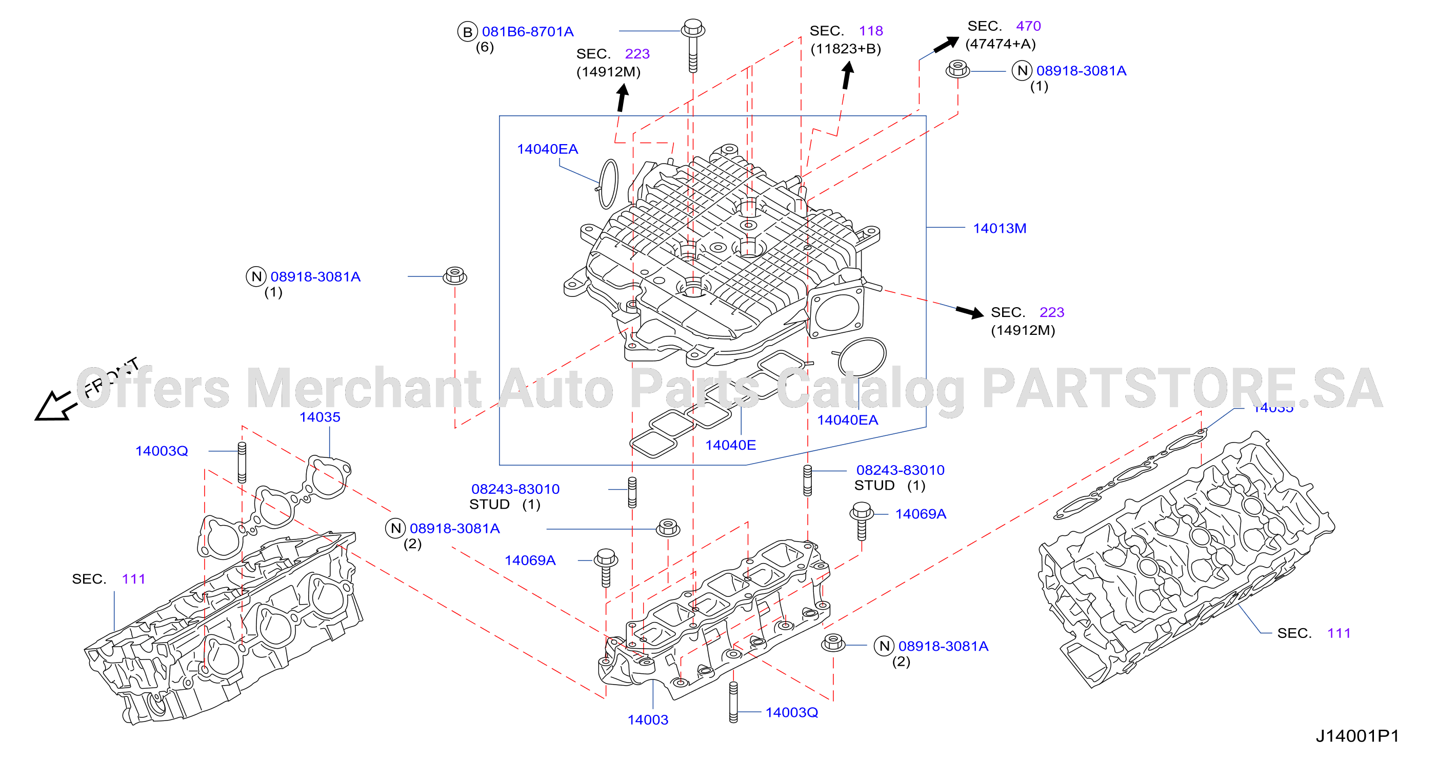 Manifold Intake Parts