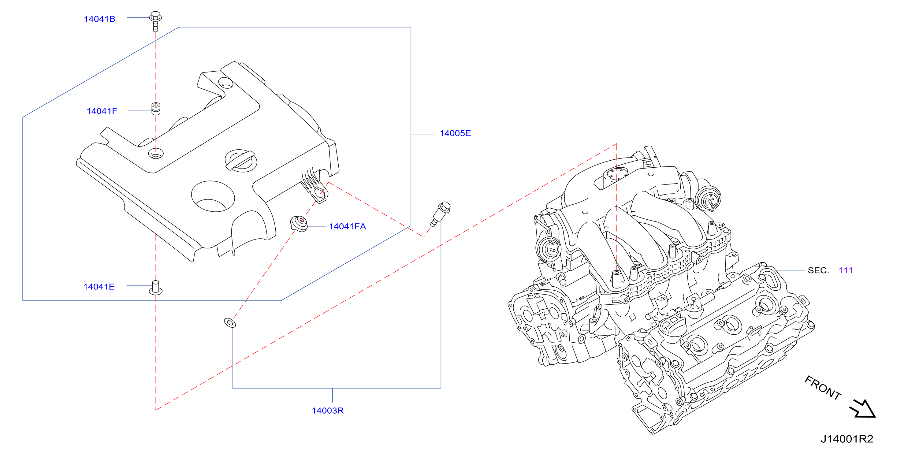 Manifold Engine Cover Parts