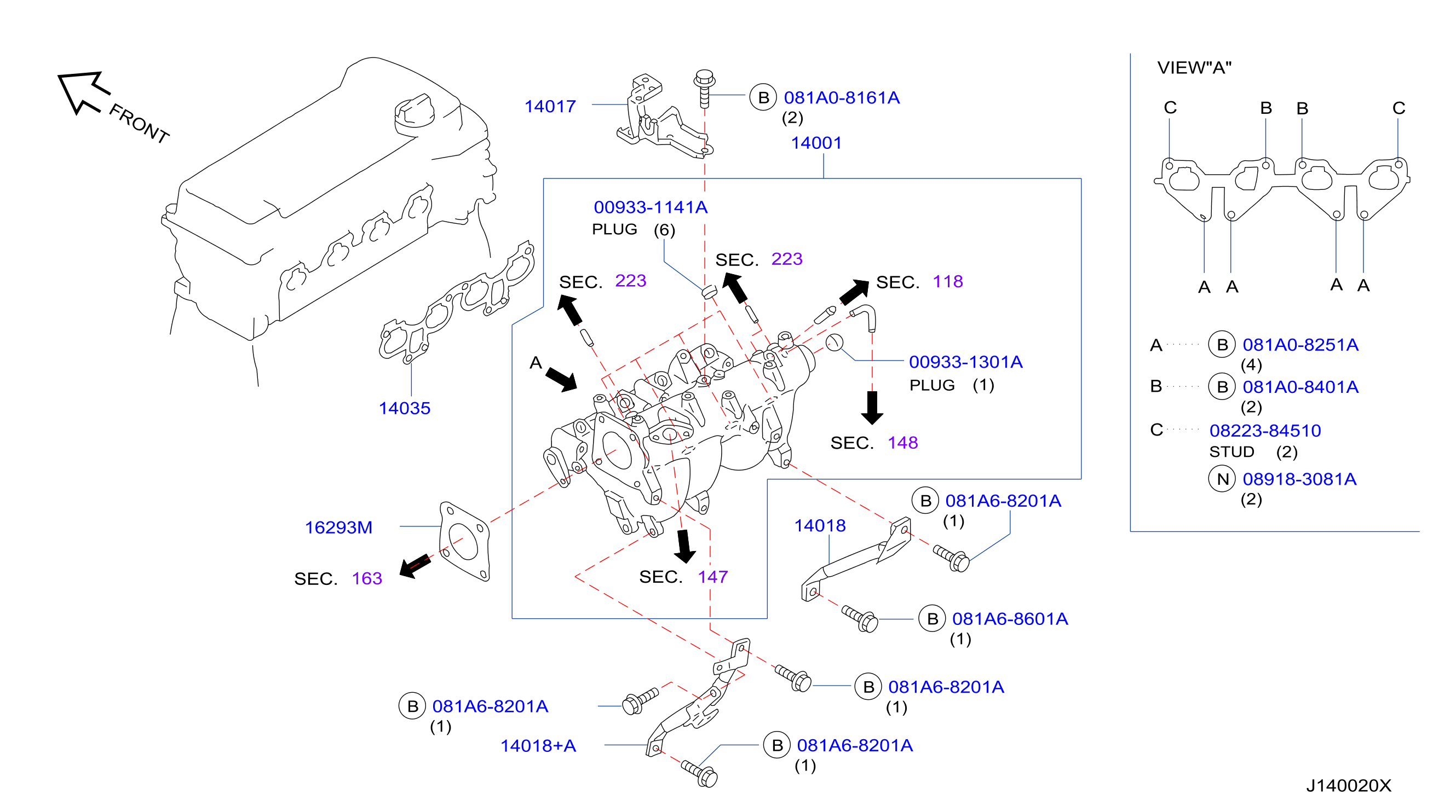 Manifold Intake Parts