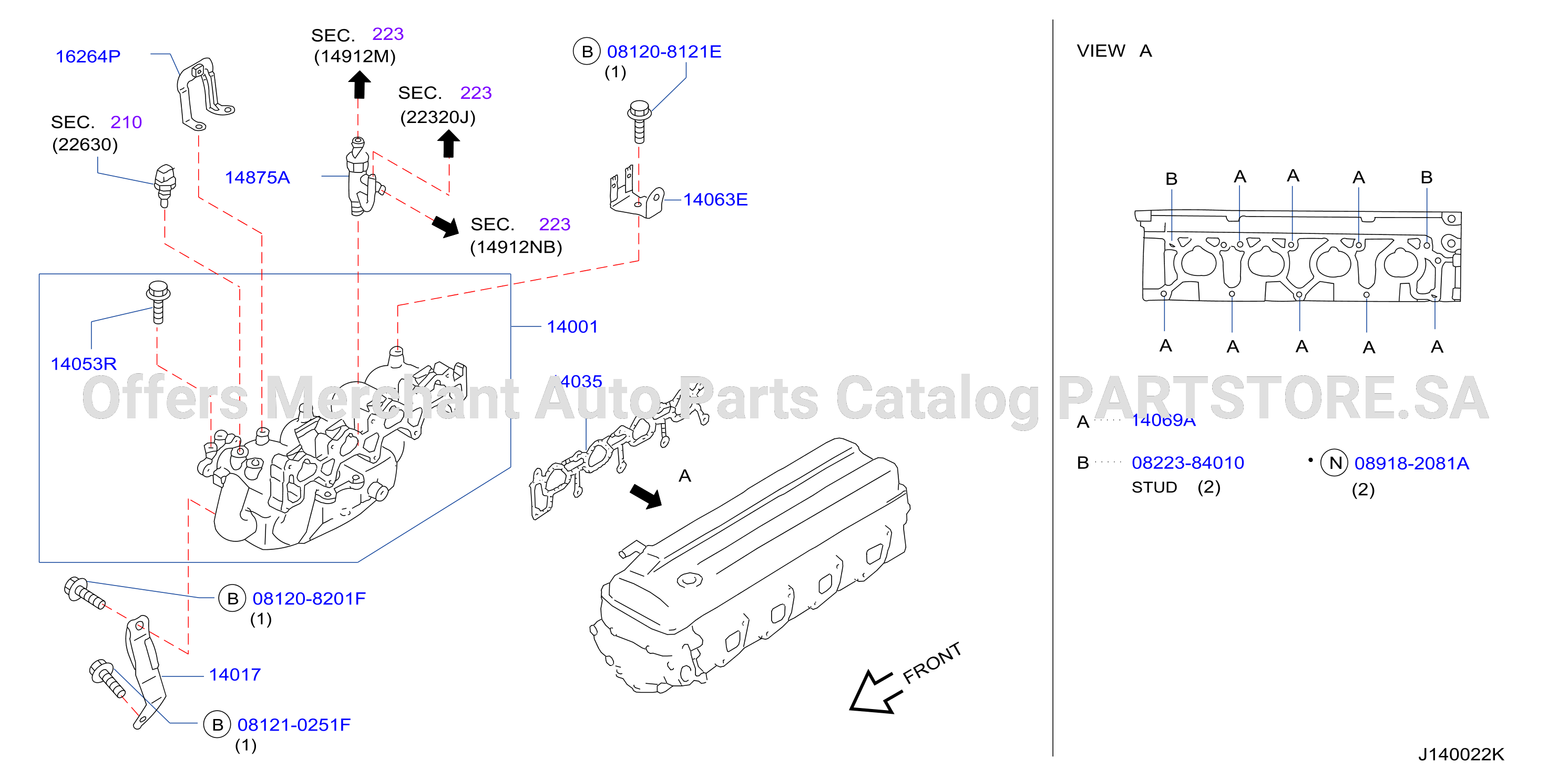 Manifold Intake Parts