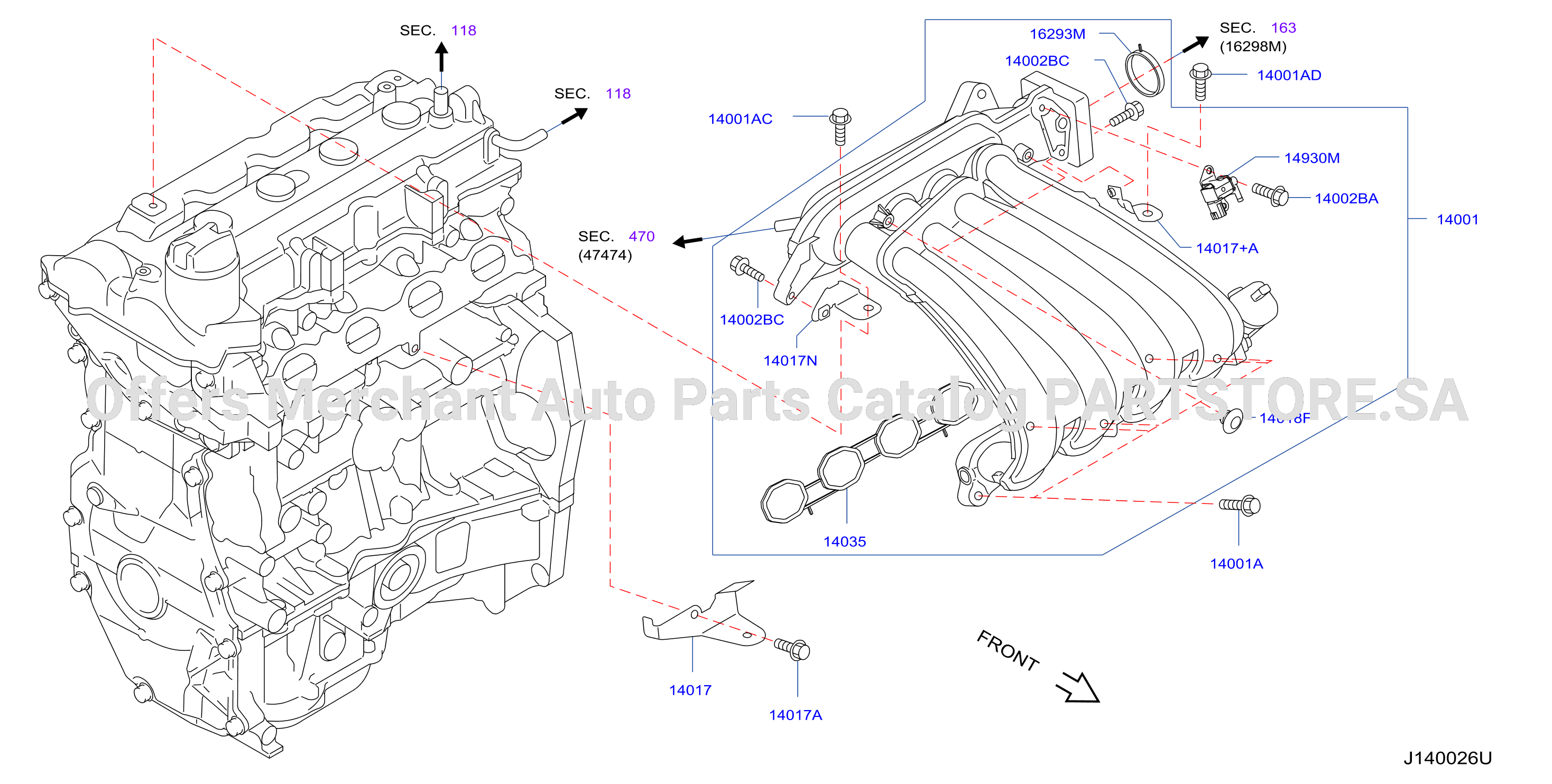 Manifold Intake Parts