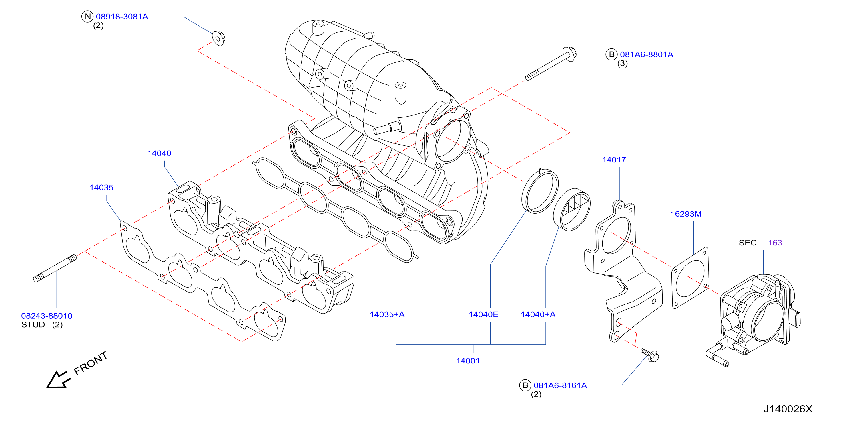 Manifold Intake Parts