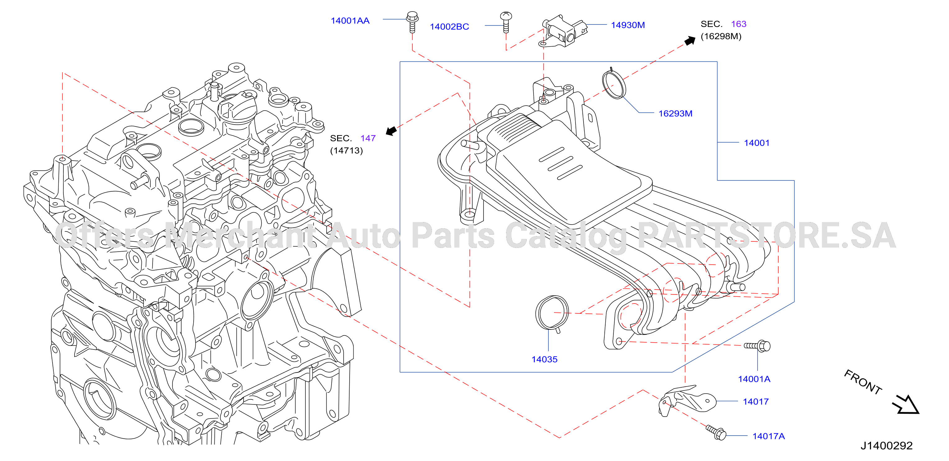 Manifold Intake Parts