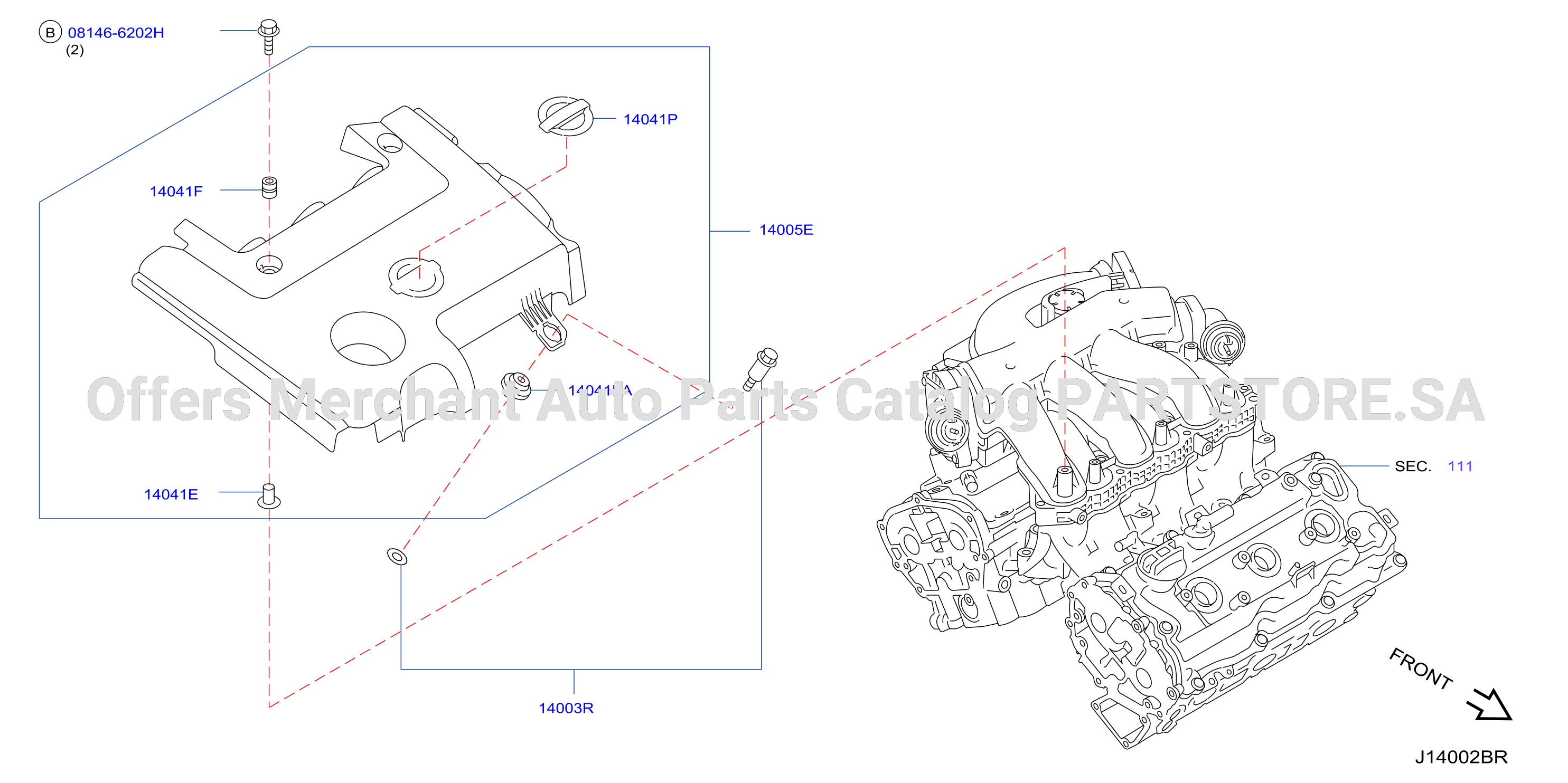 Manifold Engine Cover Parts