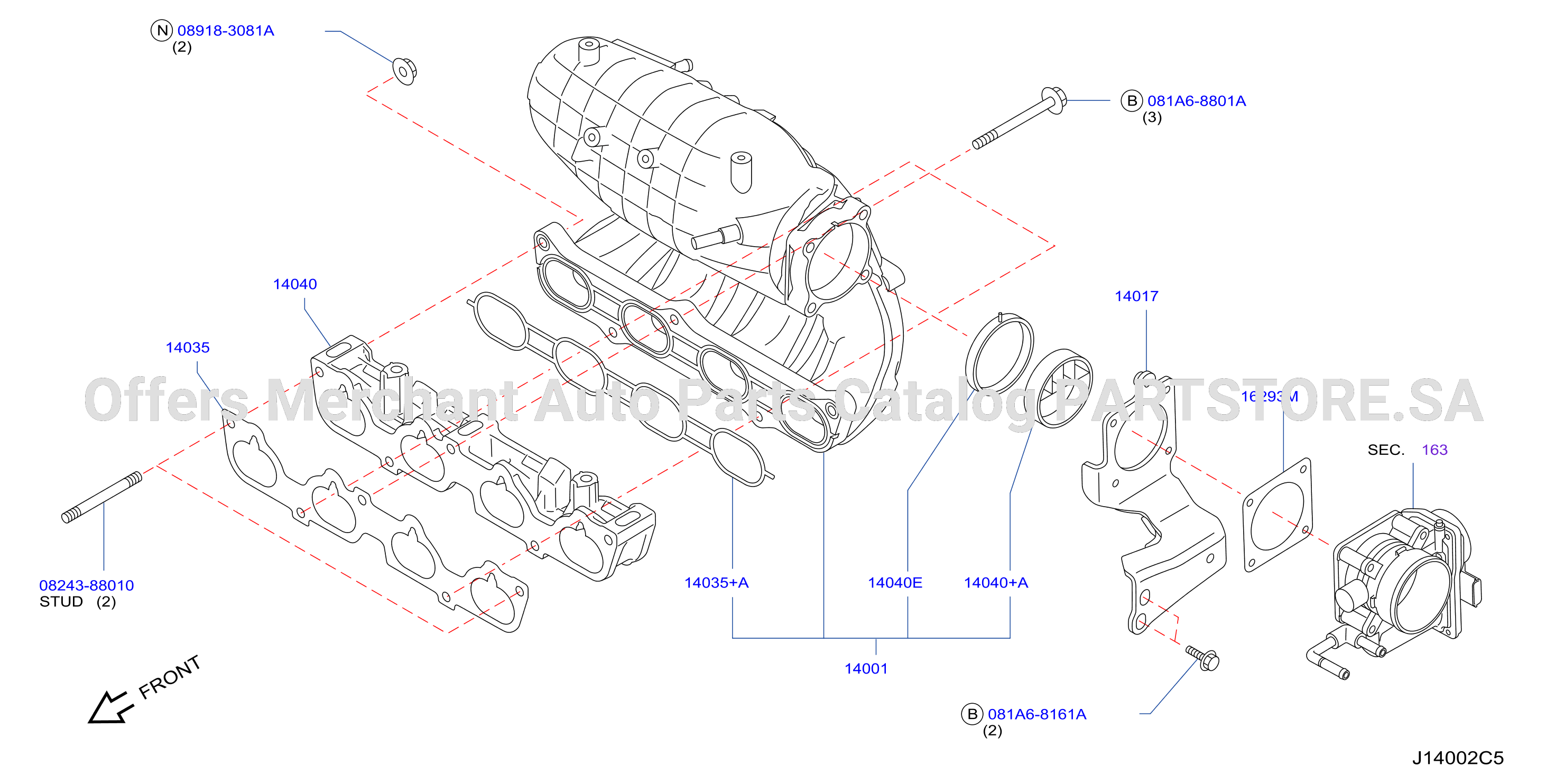 Manifold Intake Parts