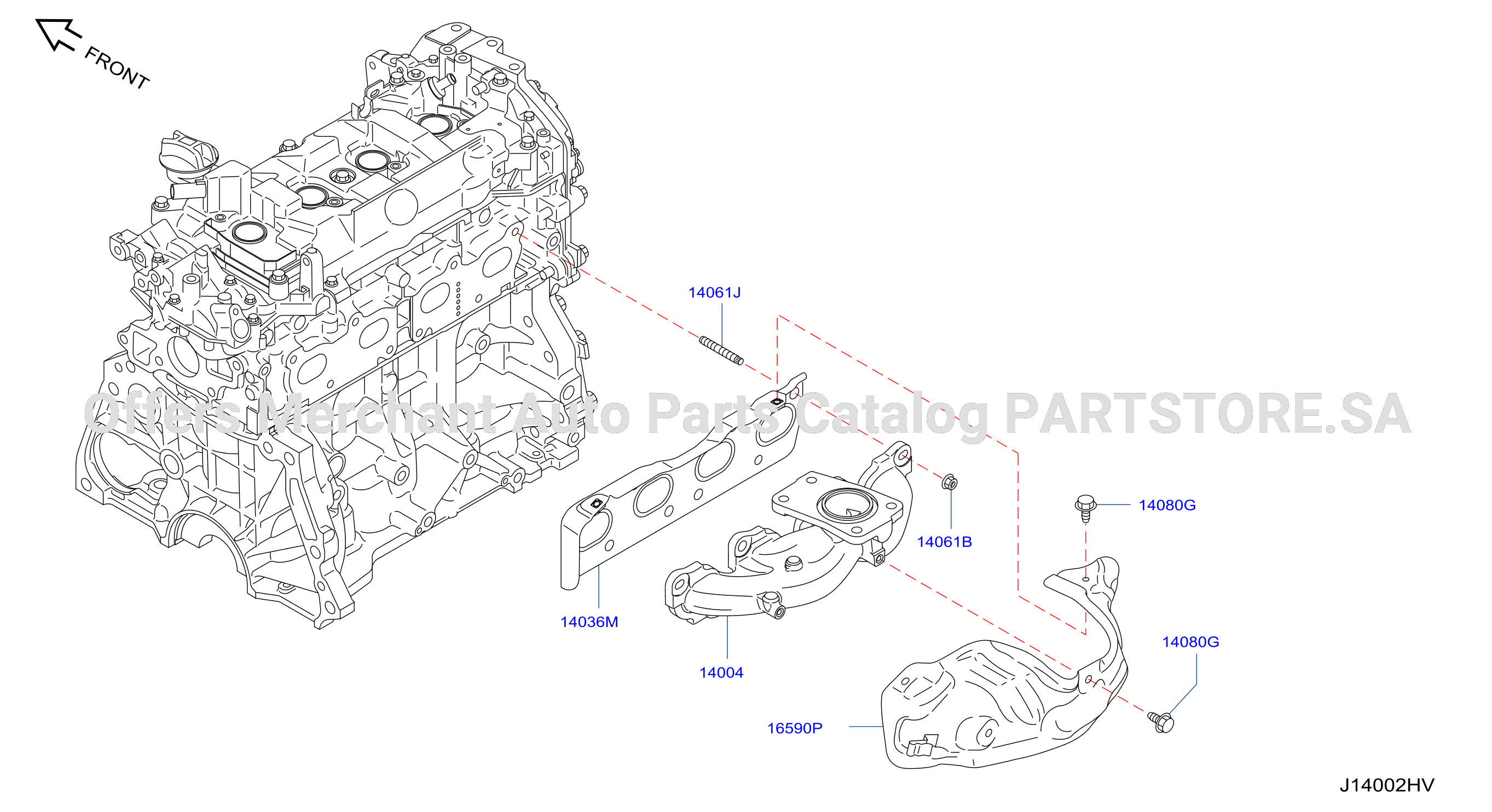 Manifold Exhaust Parts