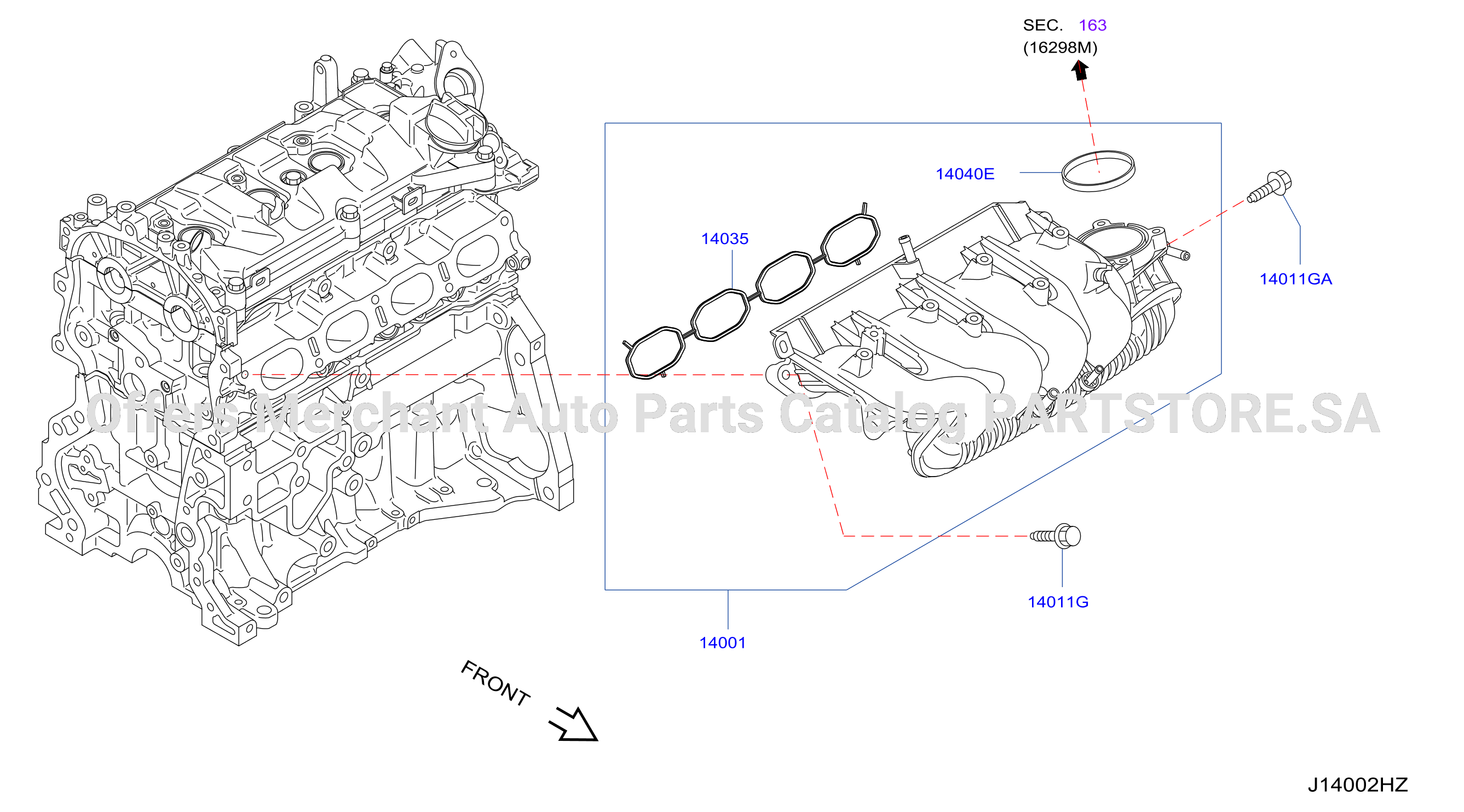 Manifold Intake Parts