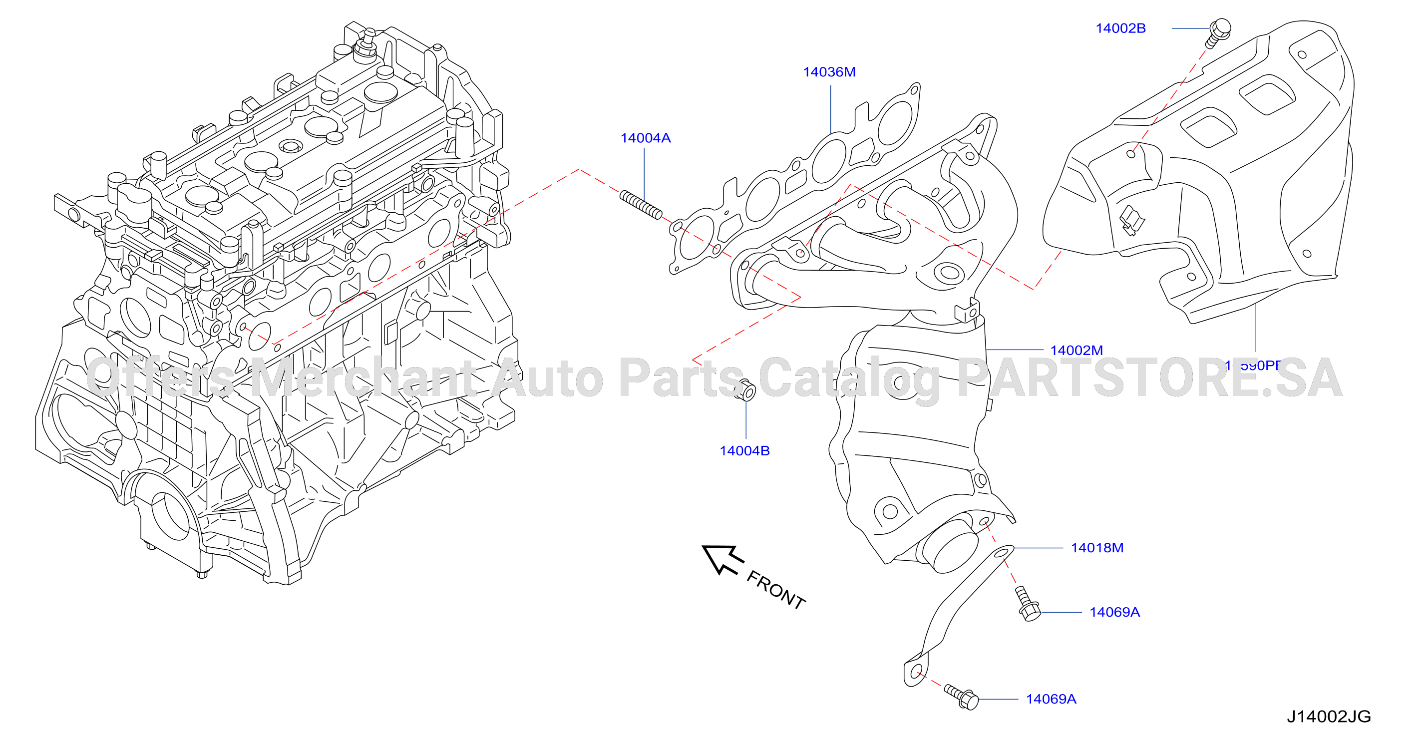 Manifold Exhaust Parts