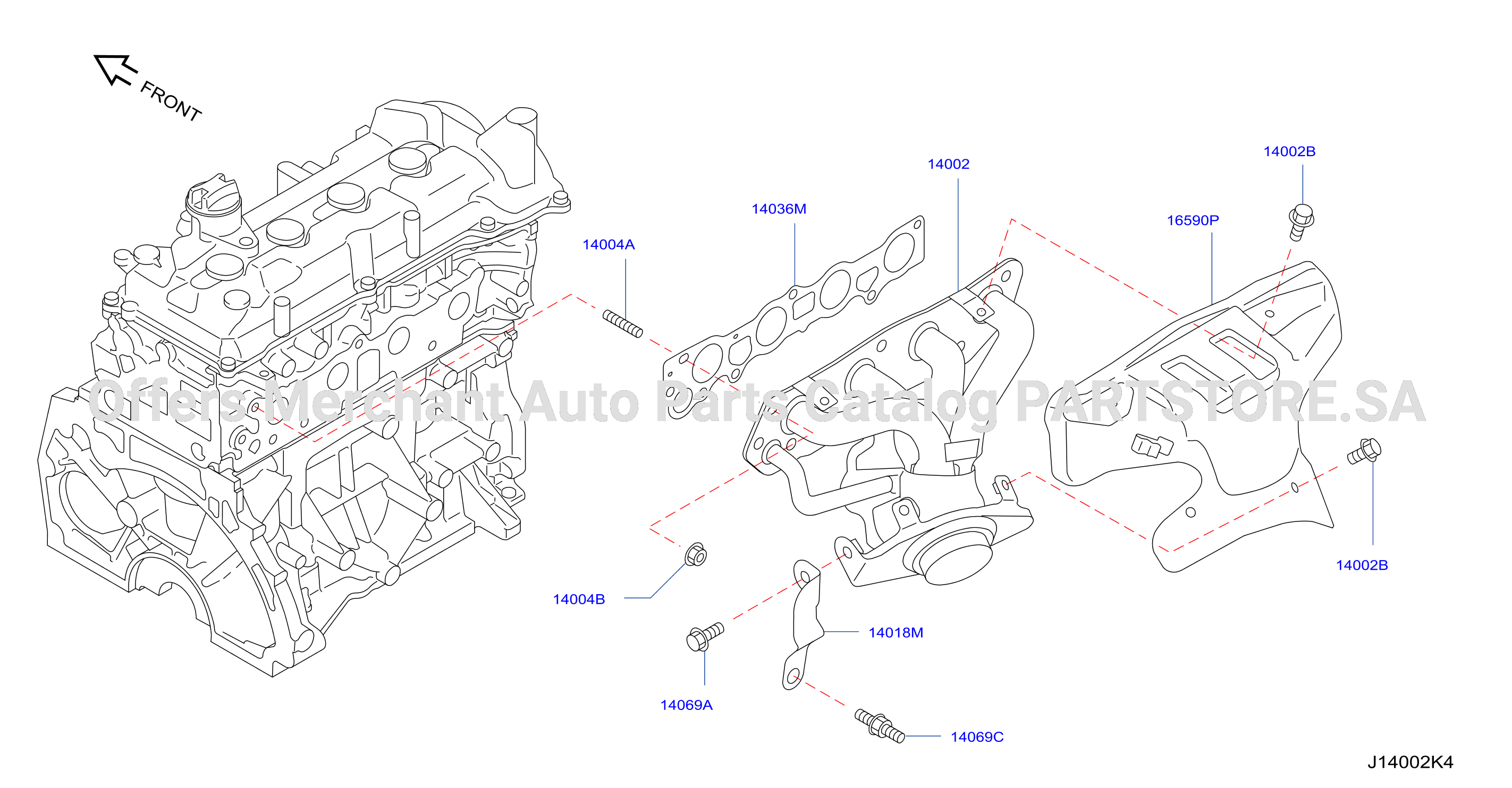 Manifold Exhaust Parts