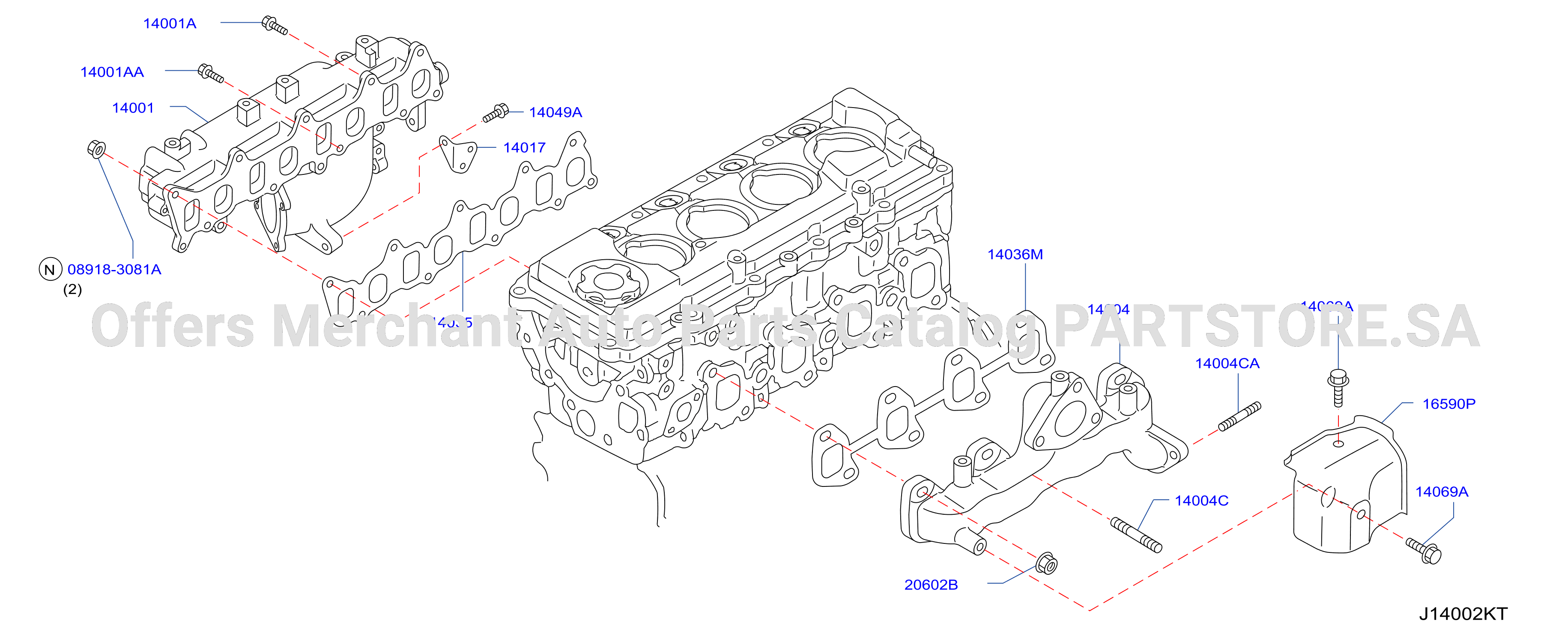 Manifold Intake Exhaust Parts