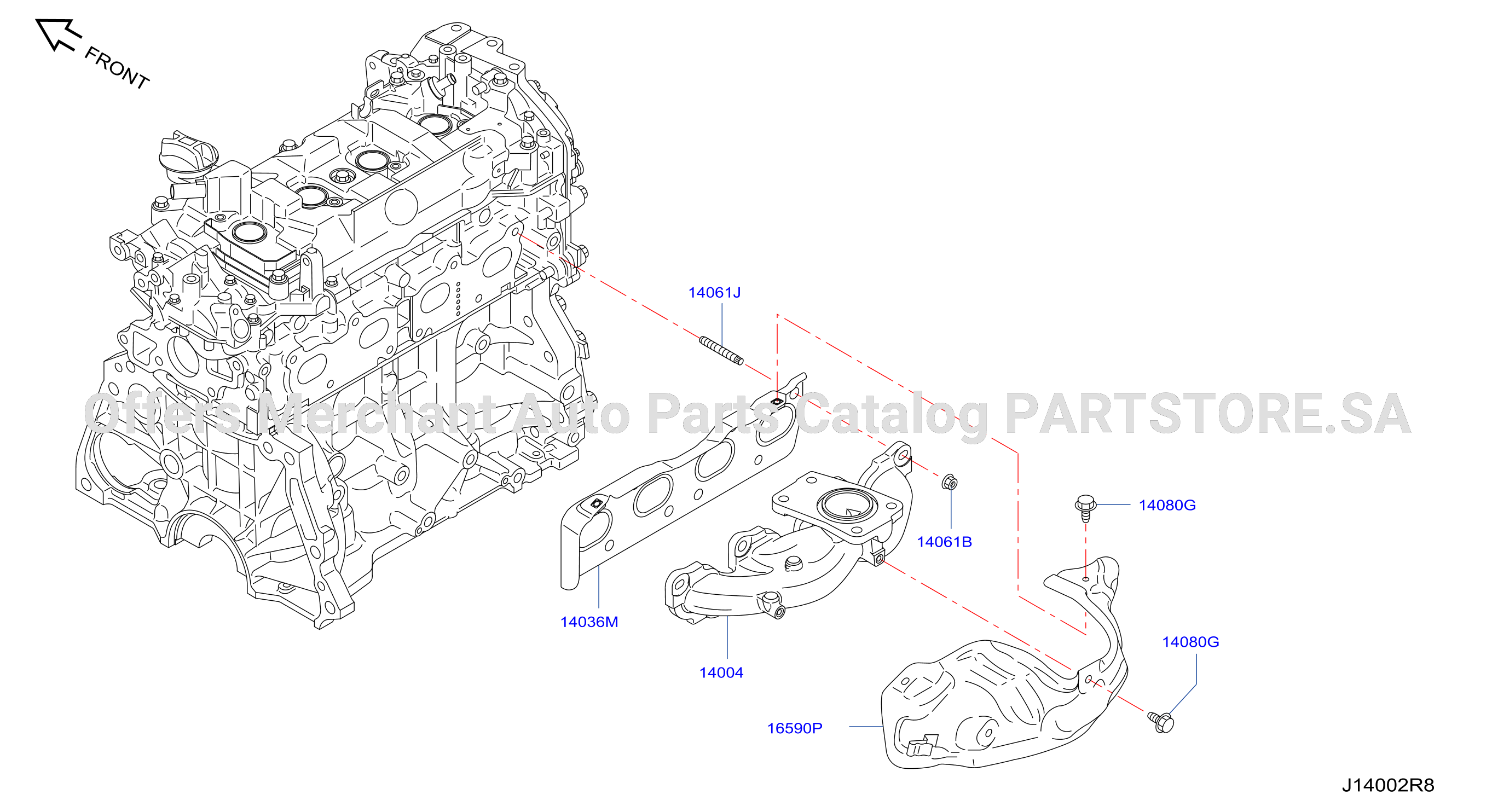 Manifold Exhaust Parts