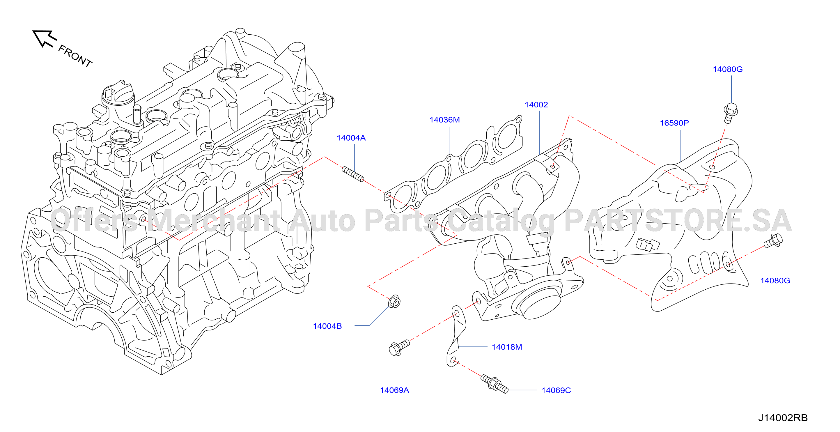 Manifold Exhaust Parts