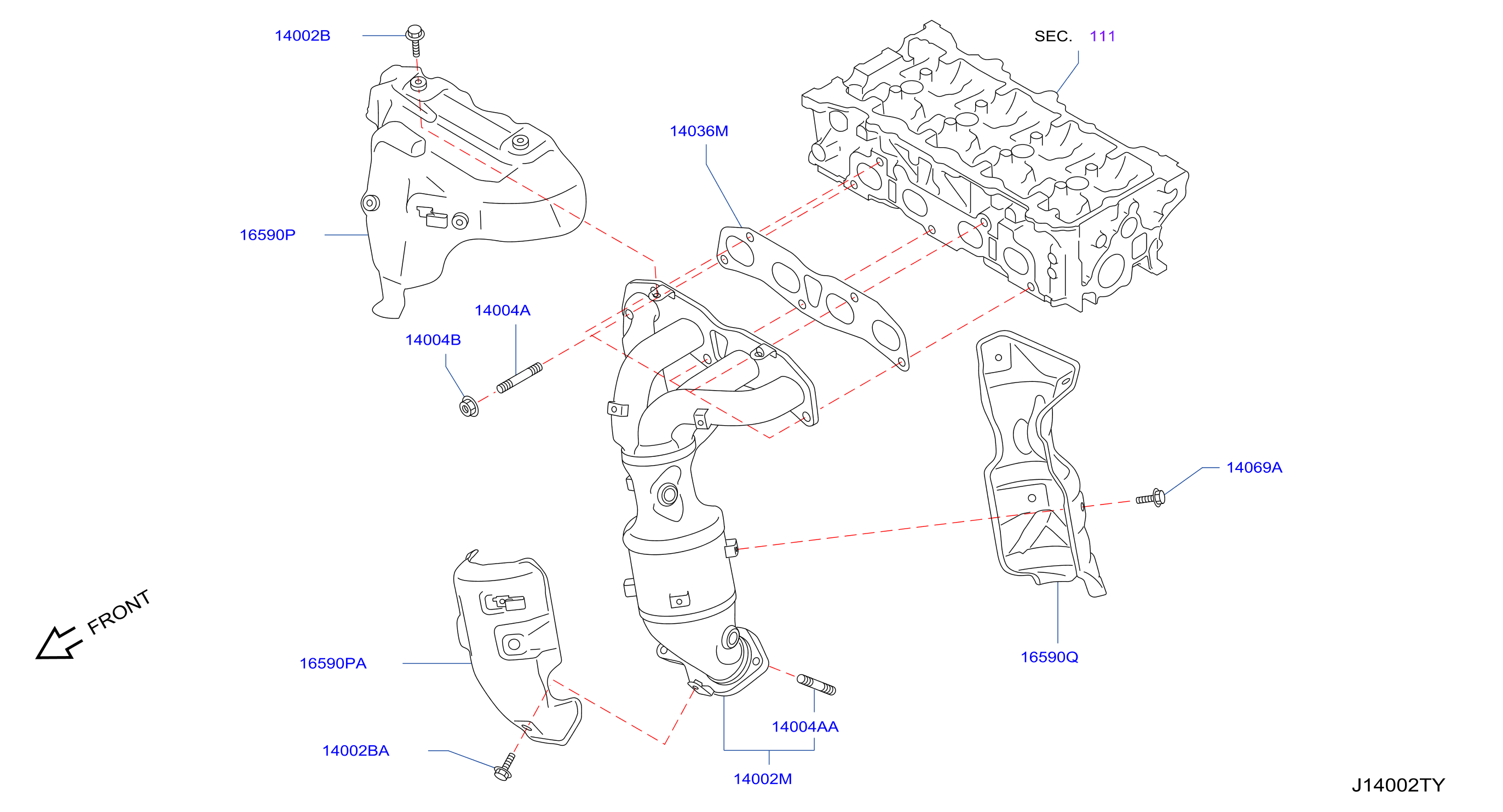 Manifold Exhaust Parts