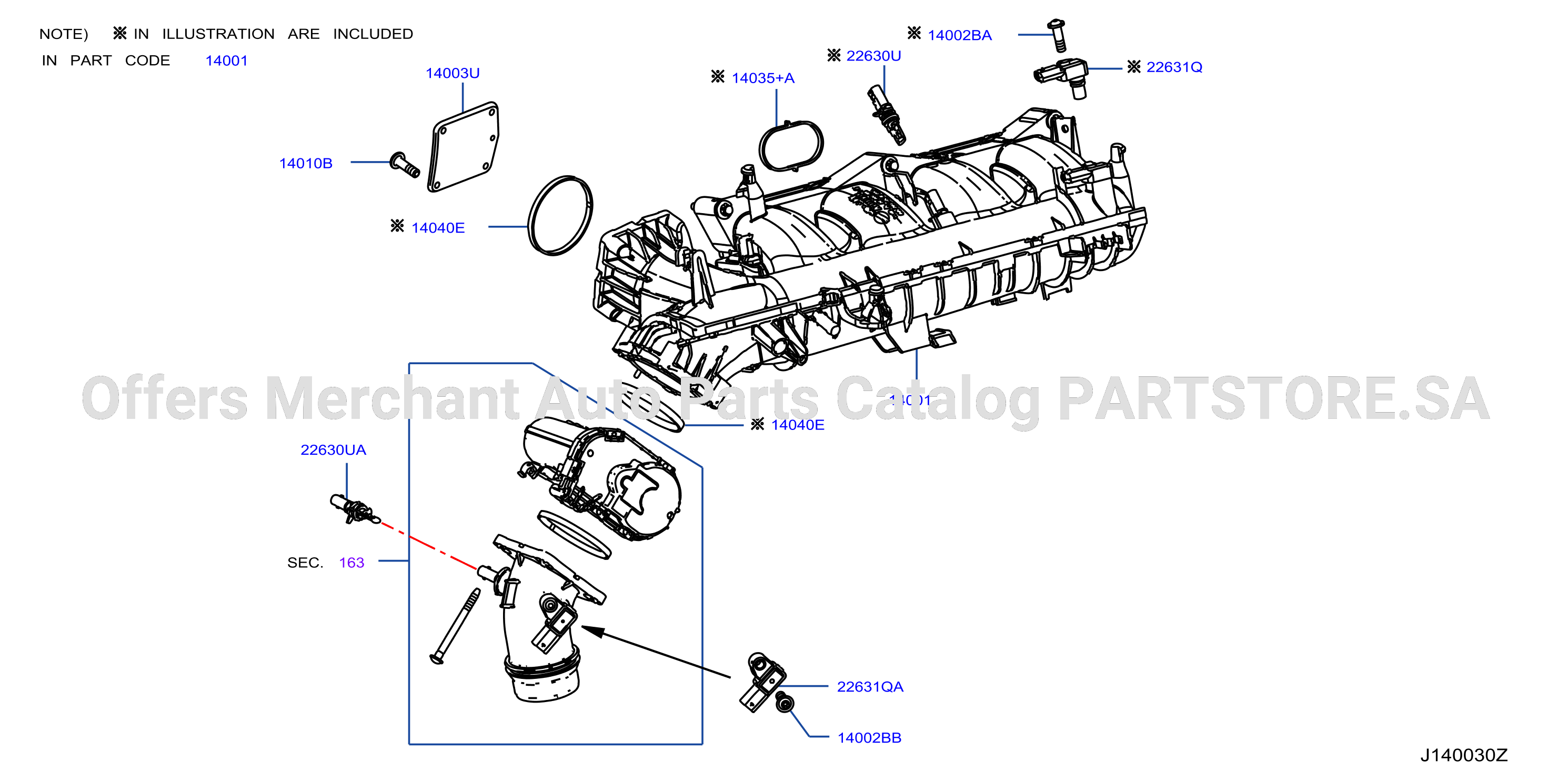 Manifold Intake Parts