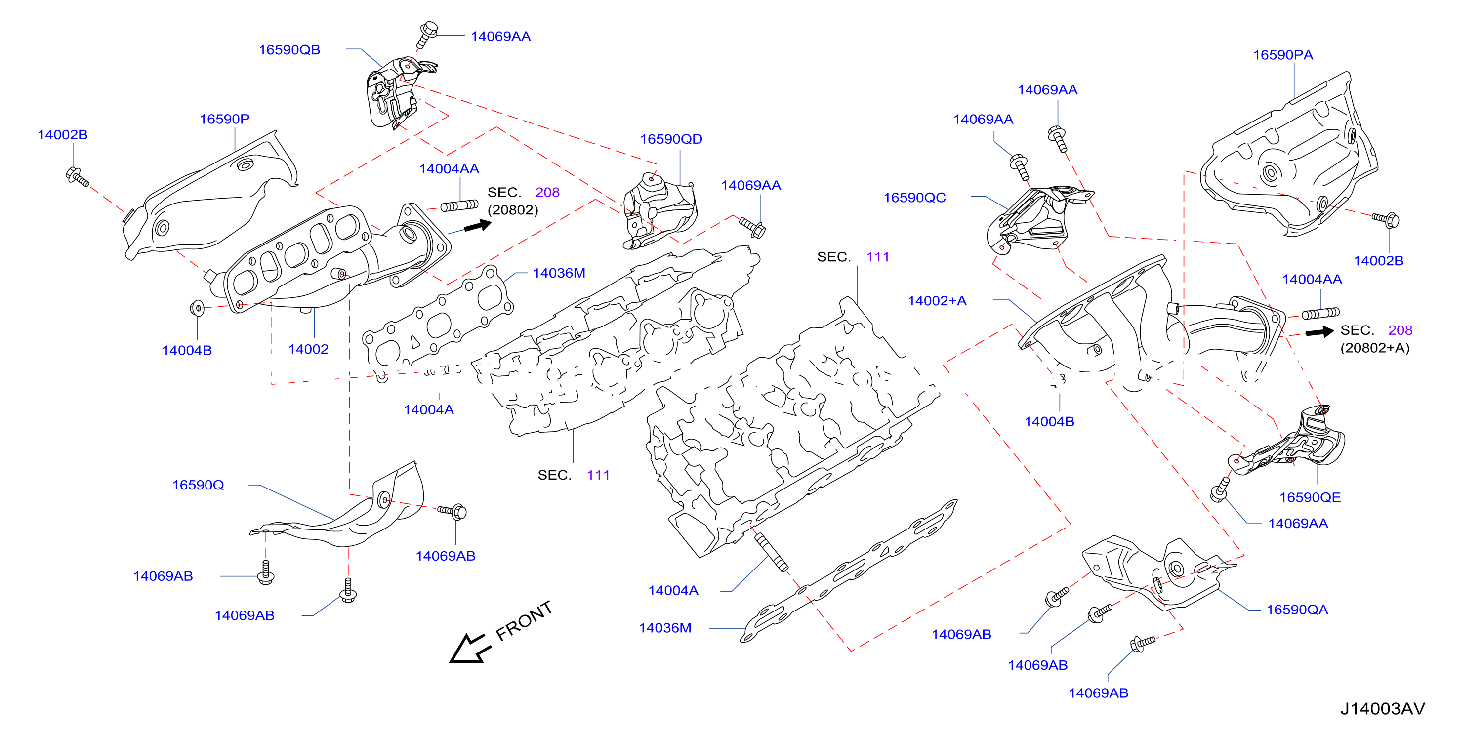 Manifold Ehaust Parts