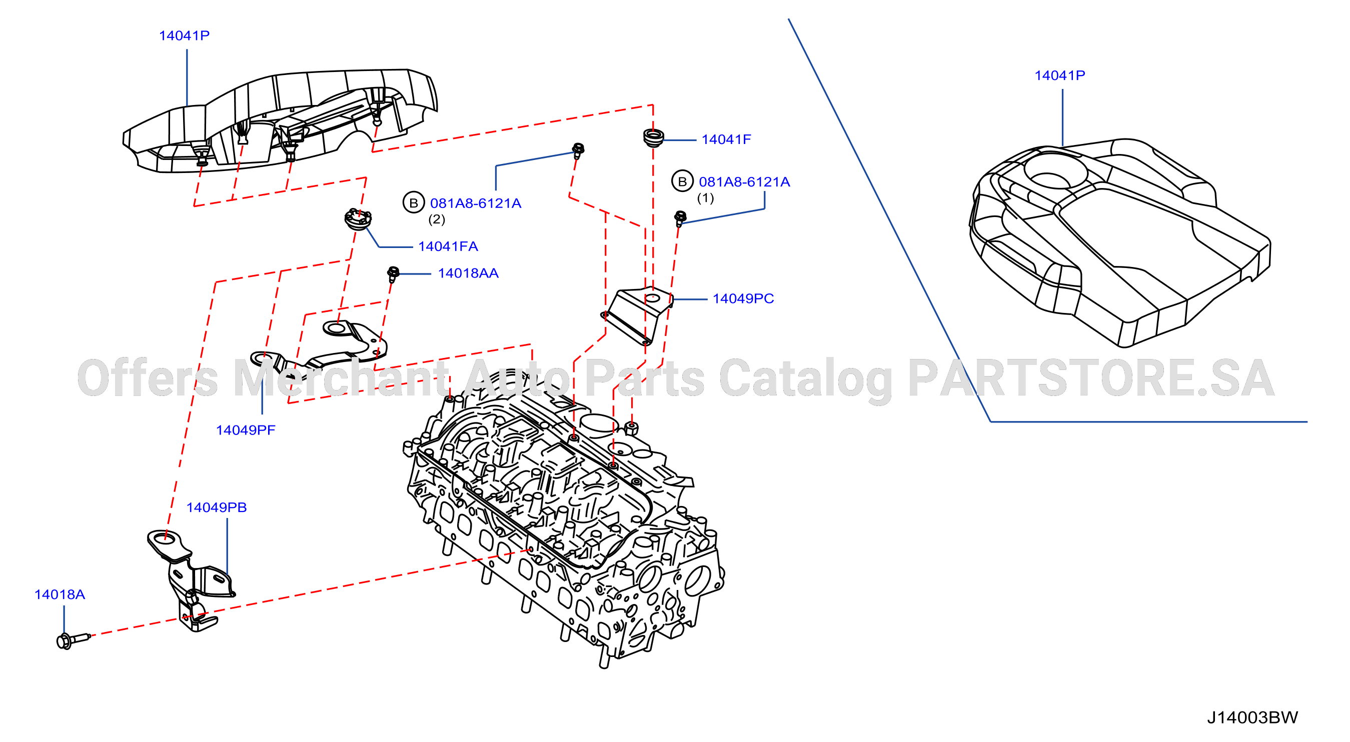 Manifold W / Engine Cover