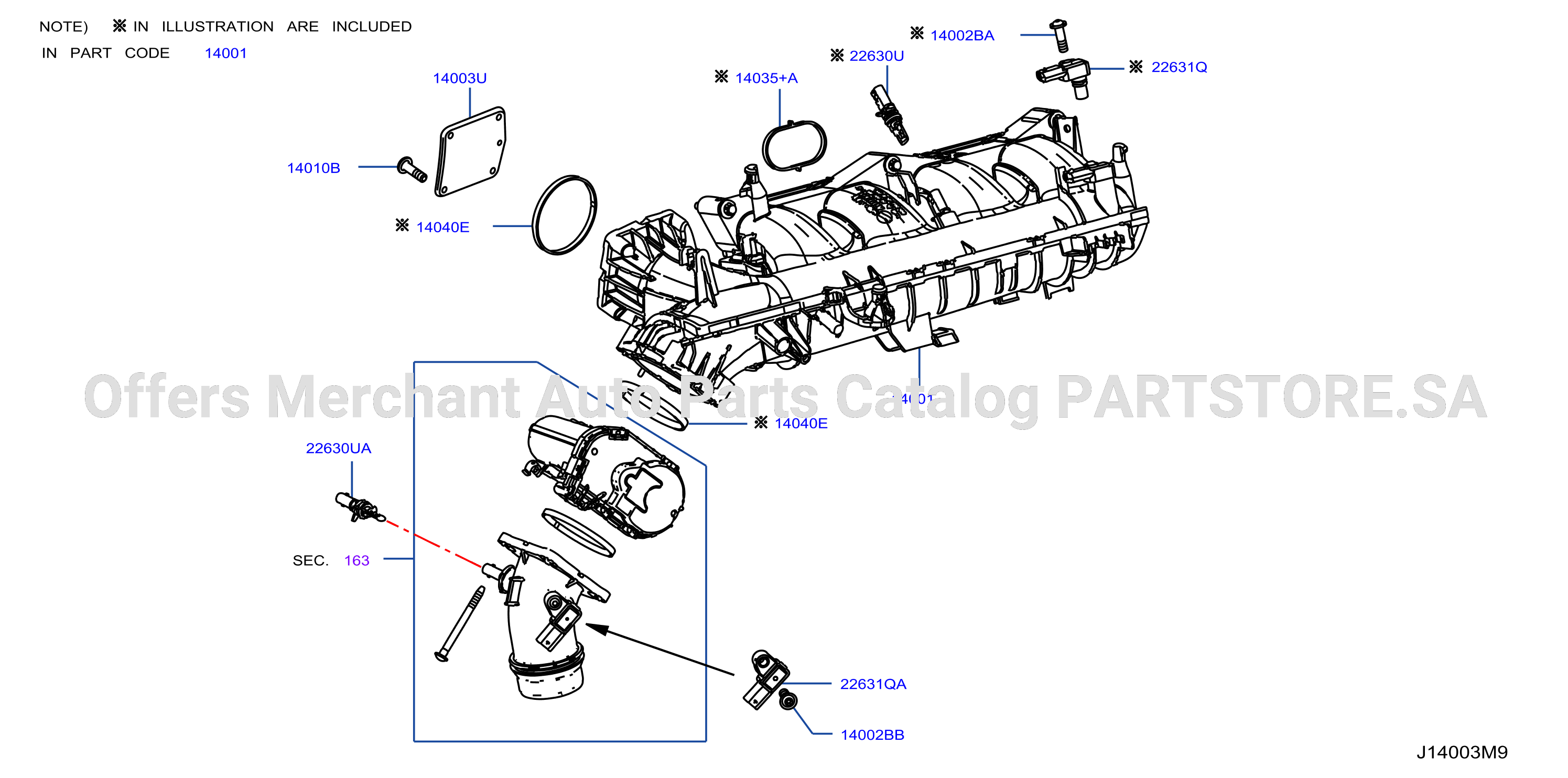 Manifold Intake Parts