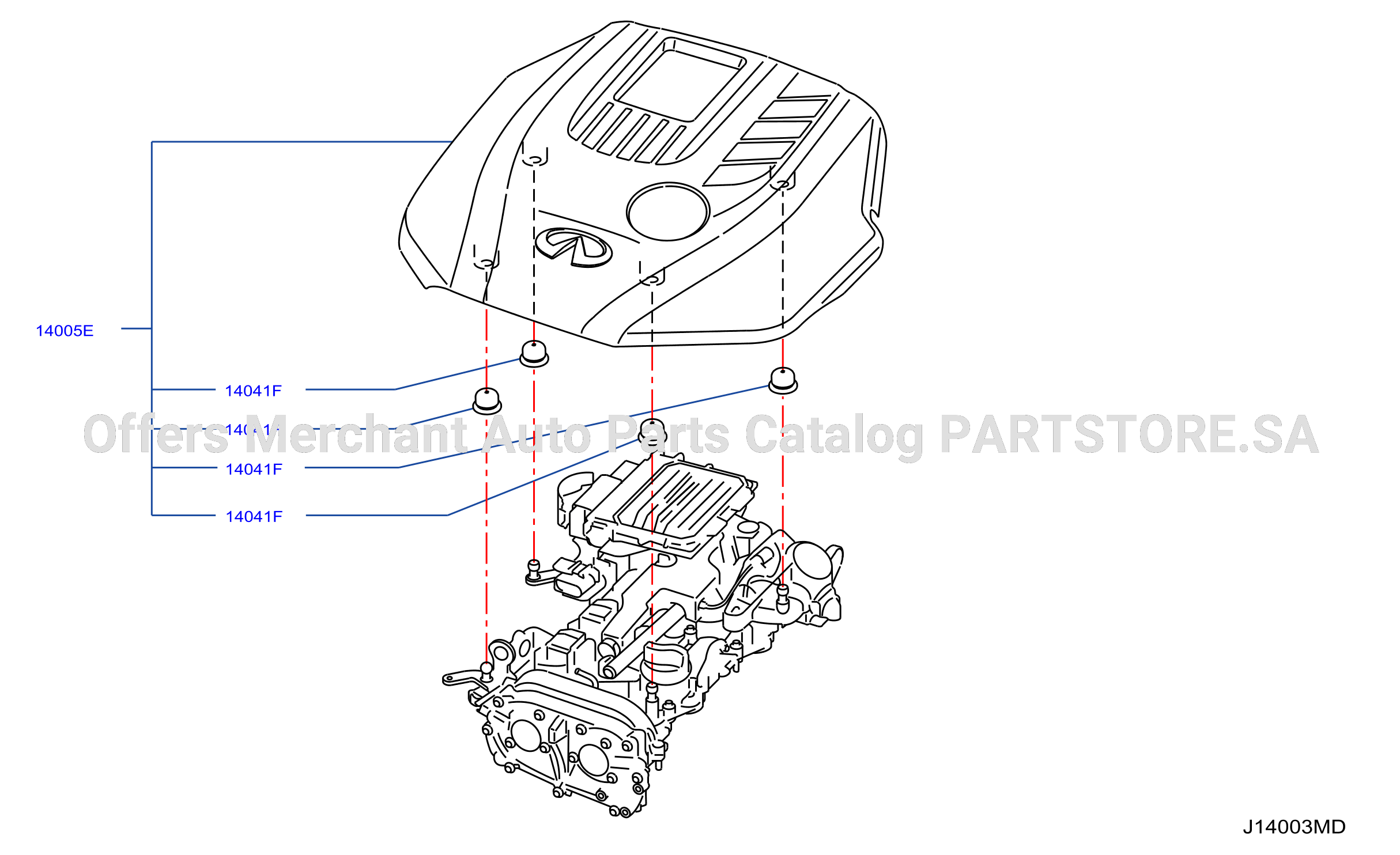 Manifold Engine Cover Parts