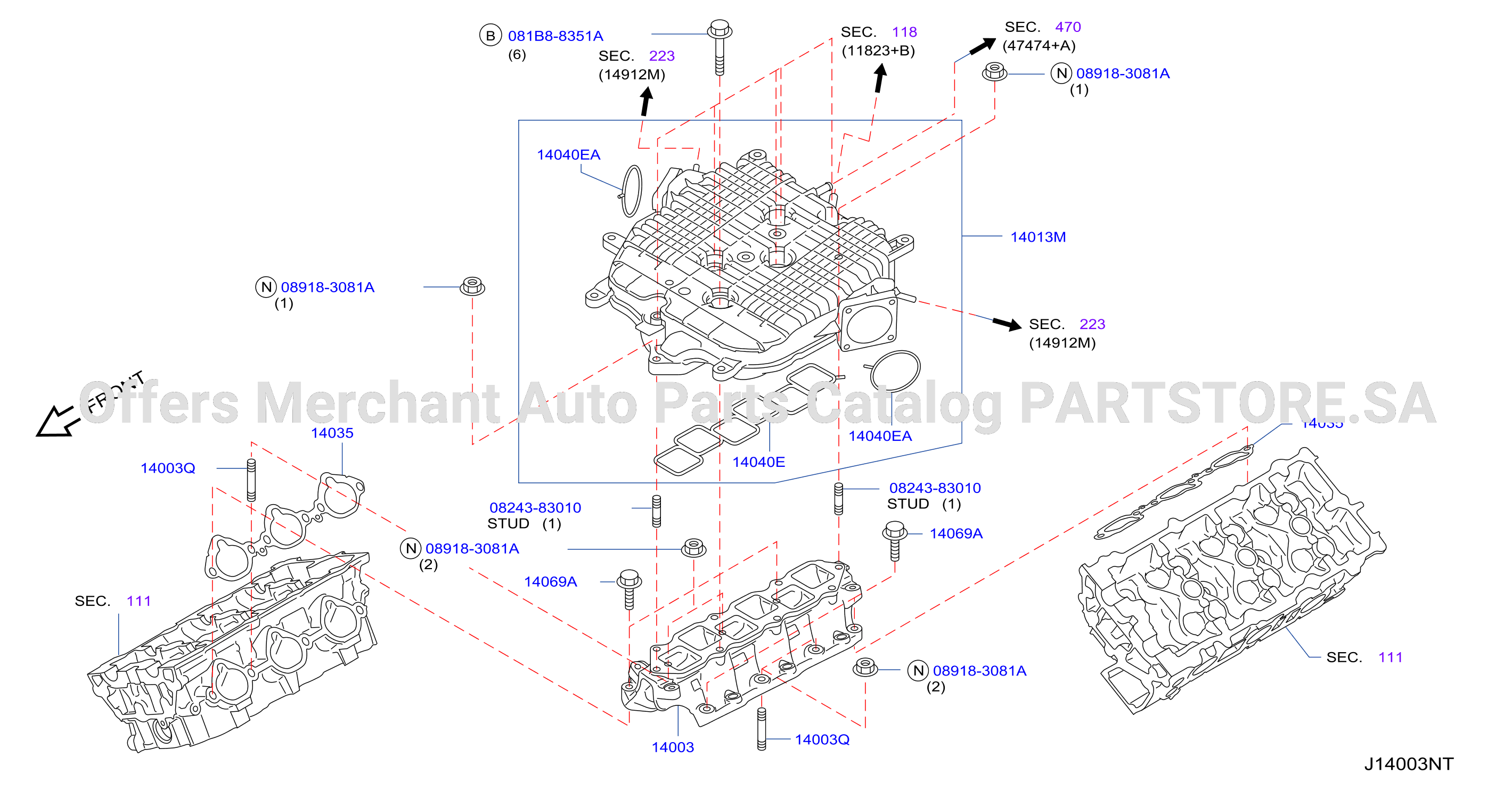 Manifold Intake Parts