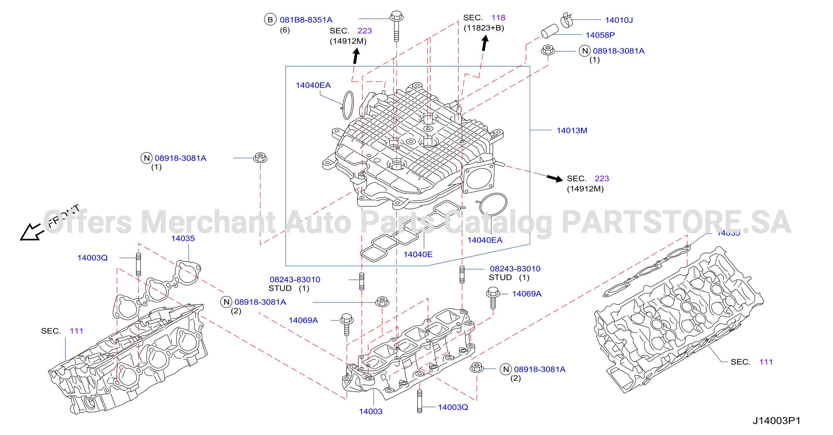 Manifold Intake Parts