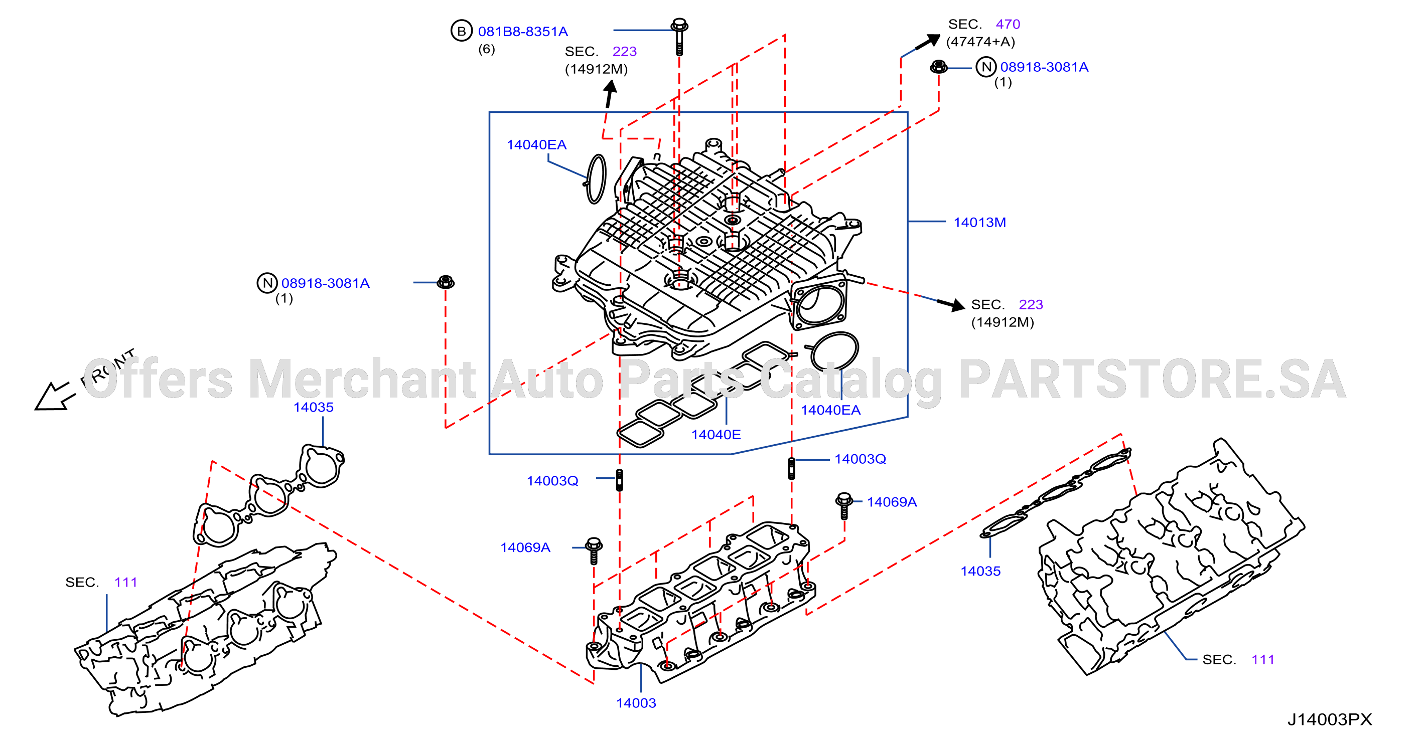 Manifold Intake Parts
