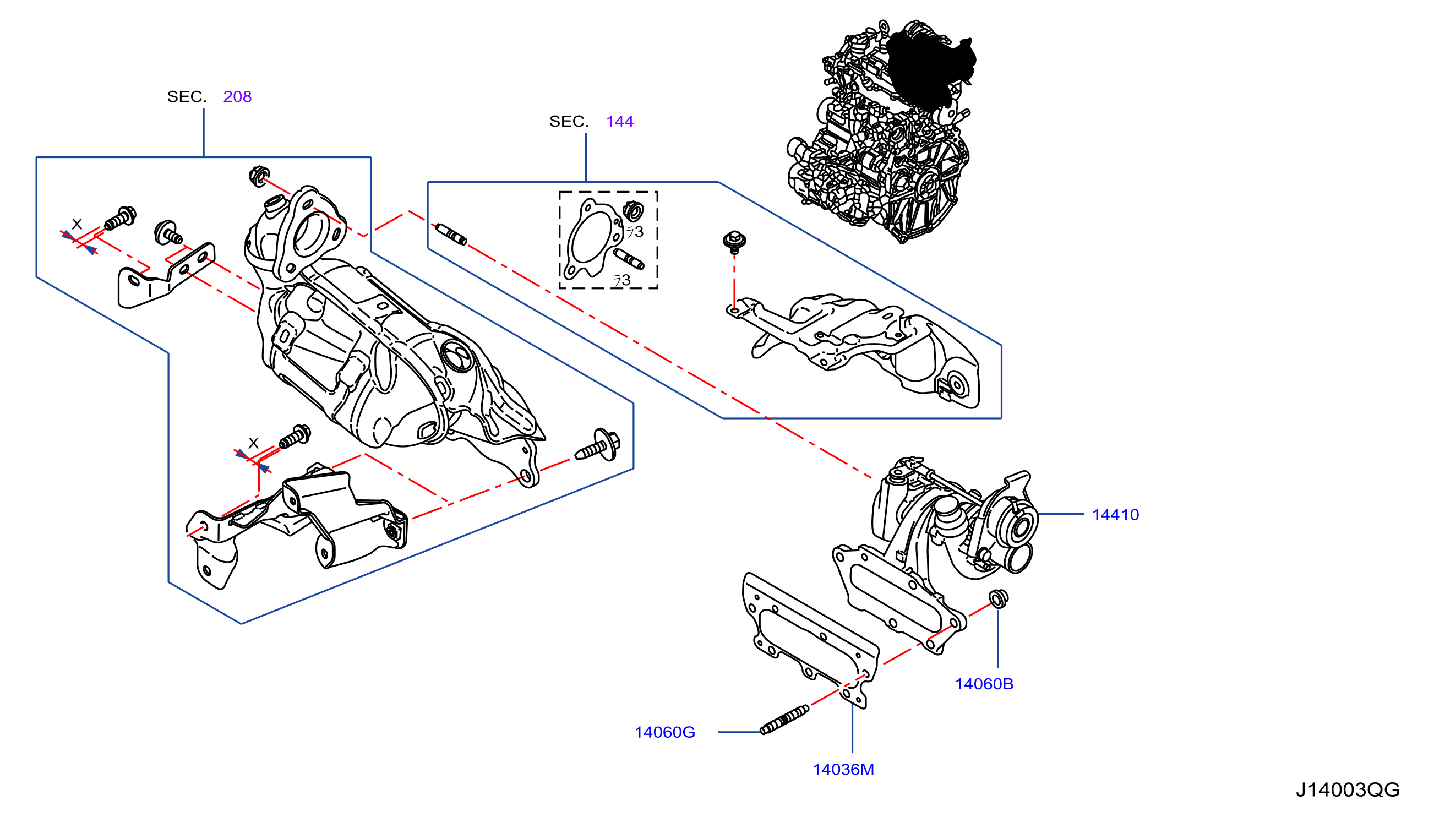 Manifold Exhaust Parts