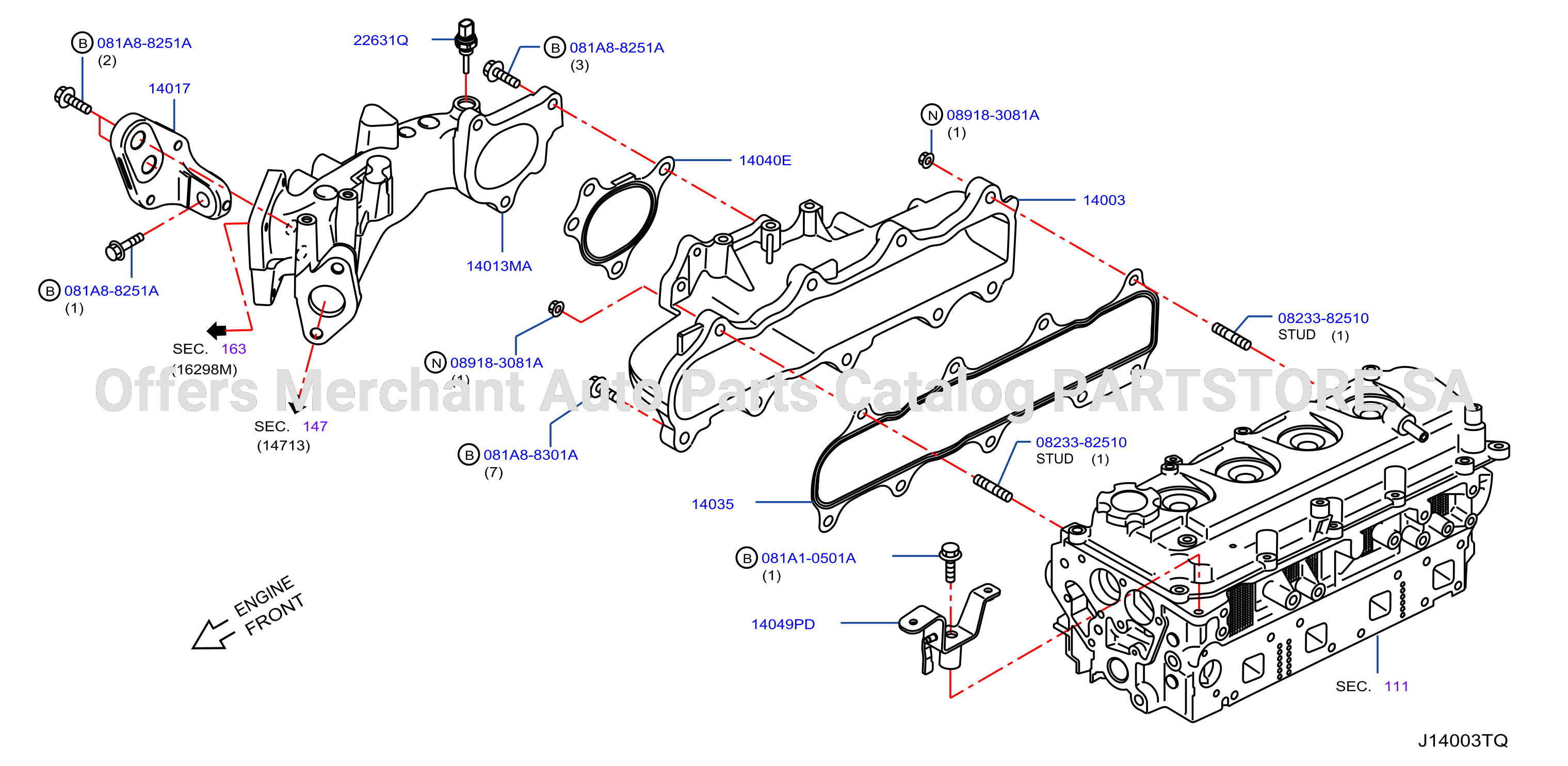 Manifold Intake Parts