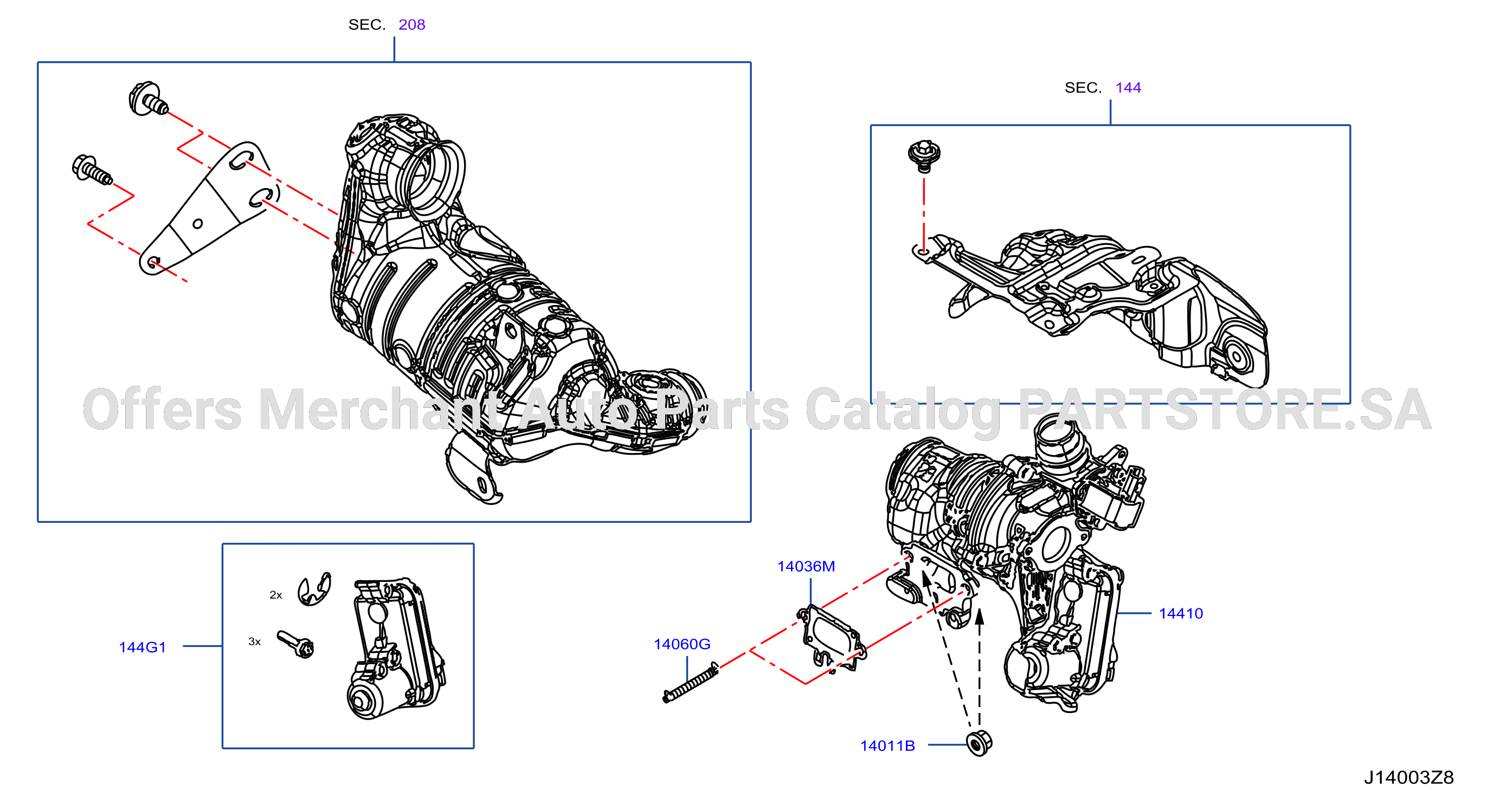 Manifold Exhaust Parts