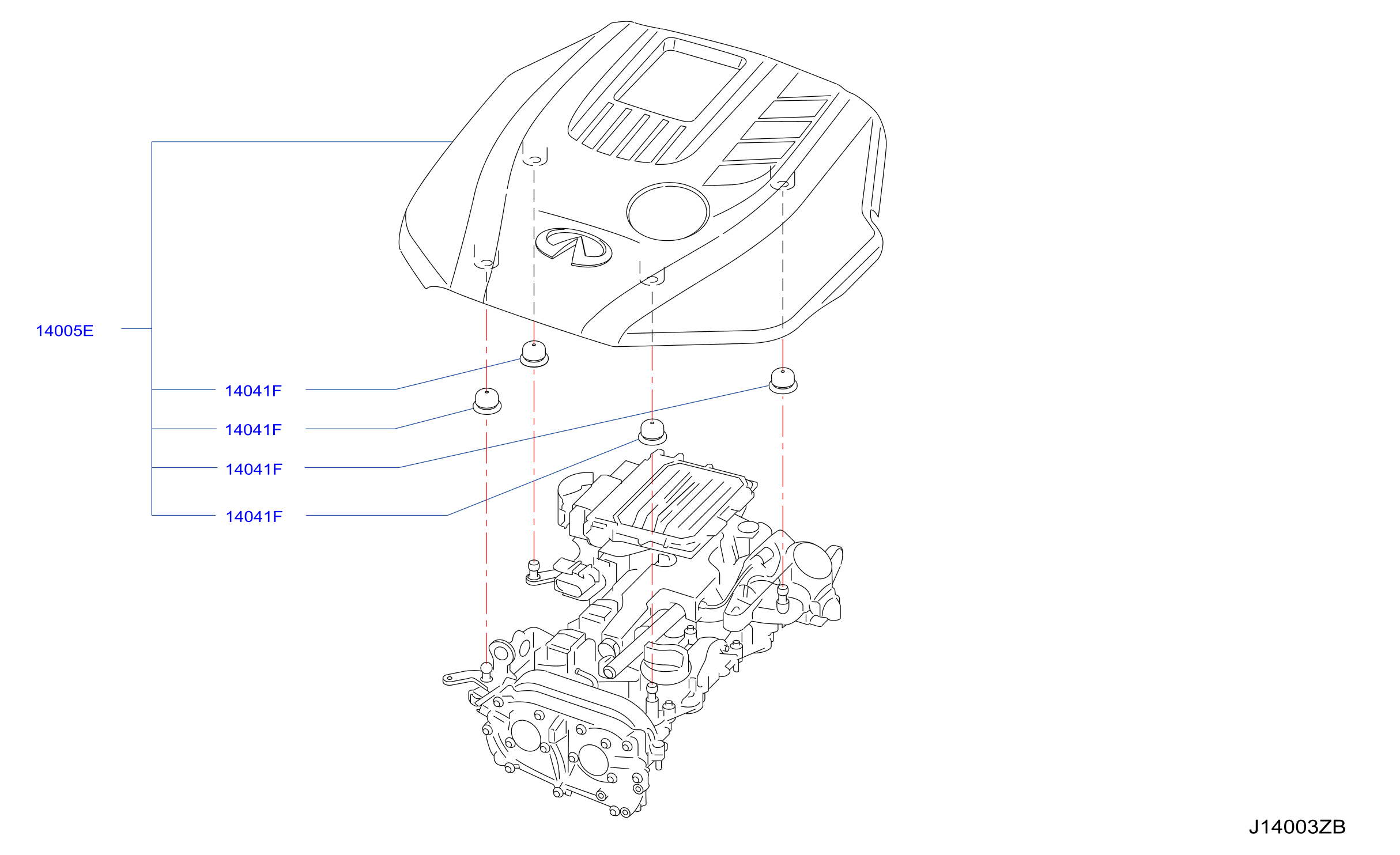 Manifold Engine Cover Parts