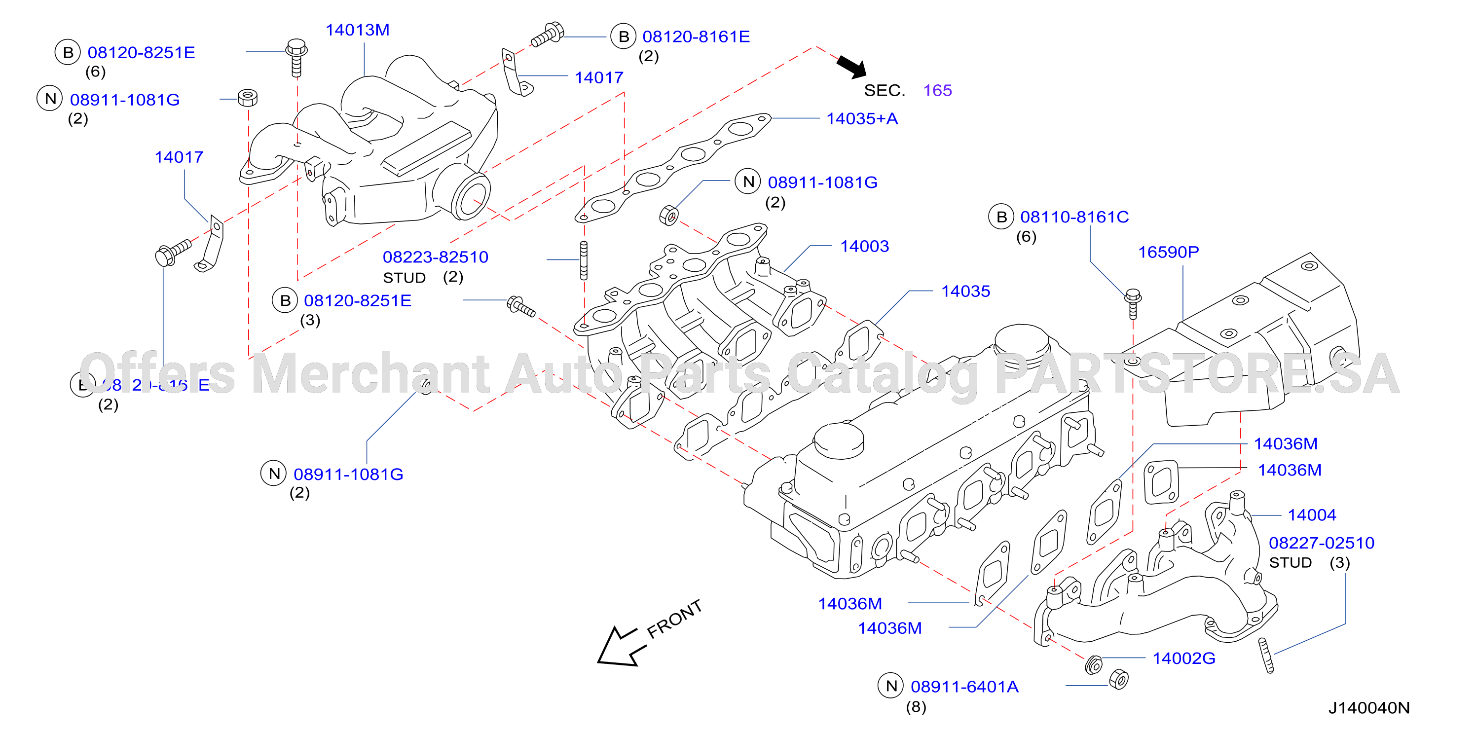 Manifold Intake Exhaust Parts