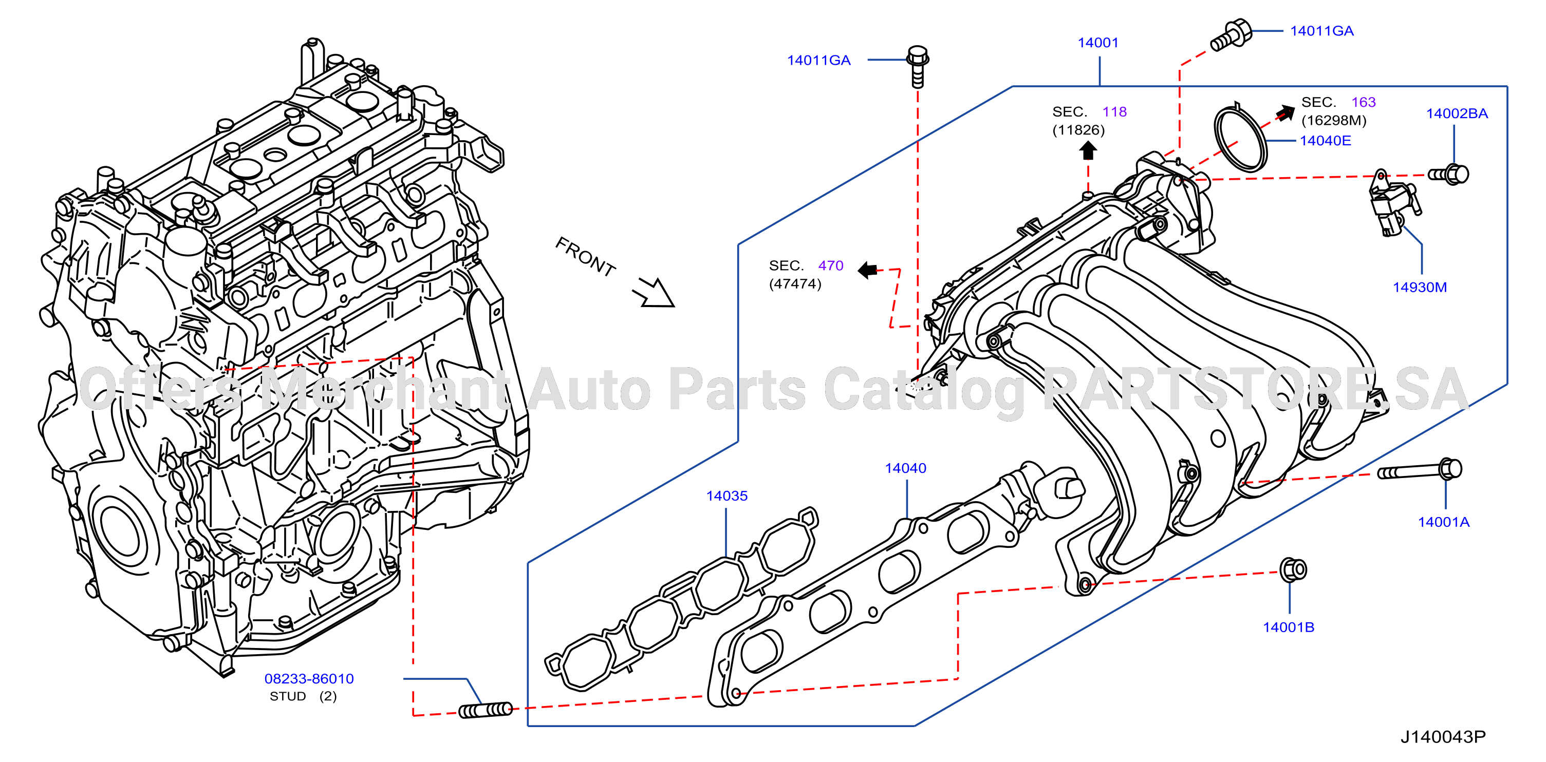 Manifold Intake Parts