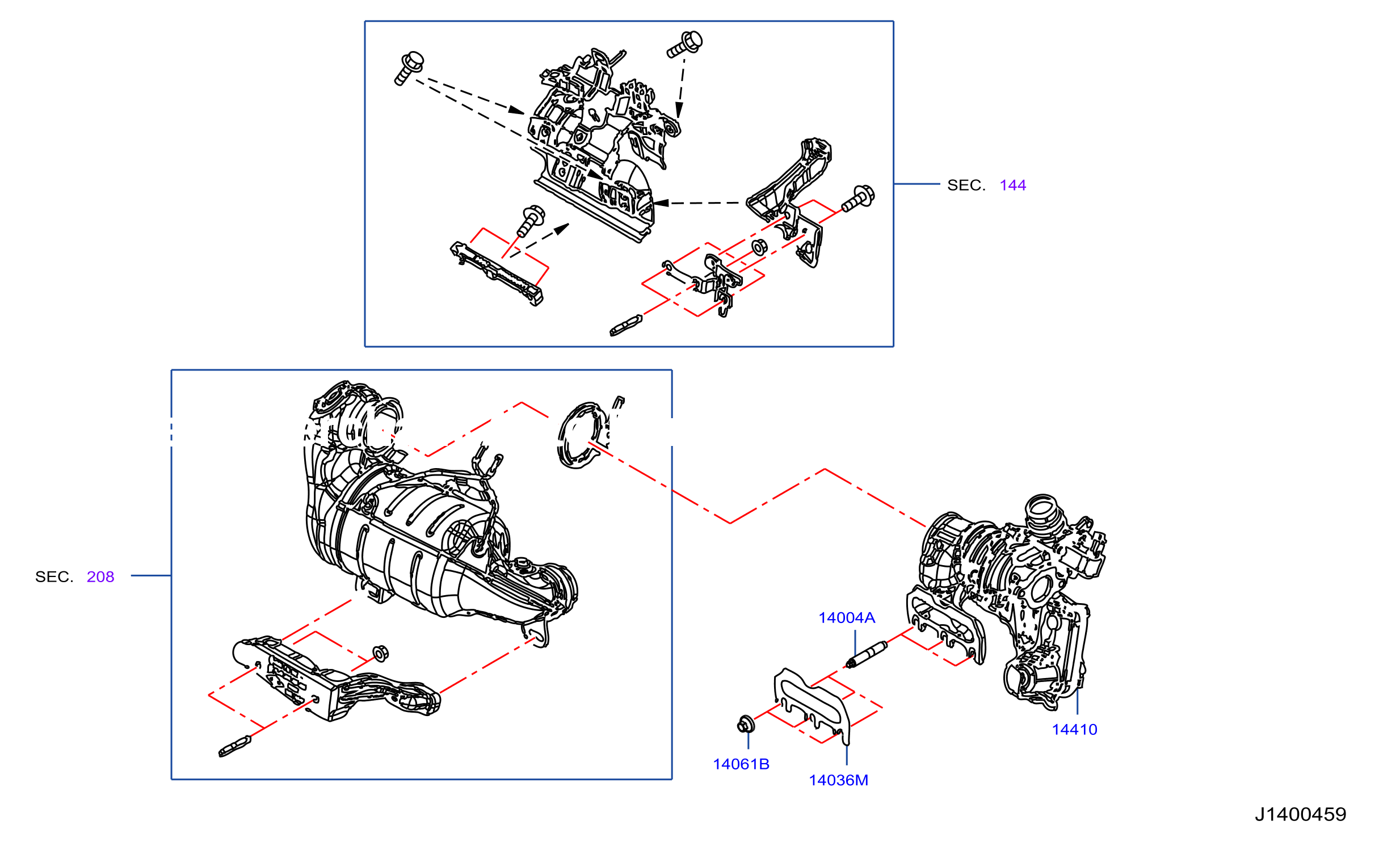 Manifold Exhaust Parts