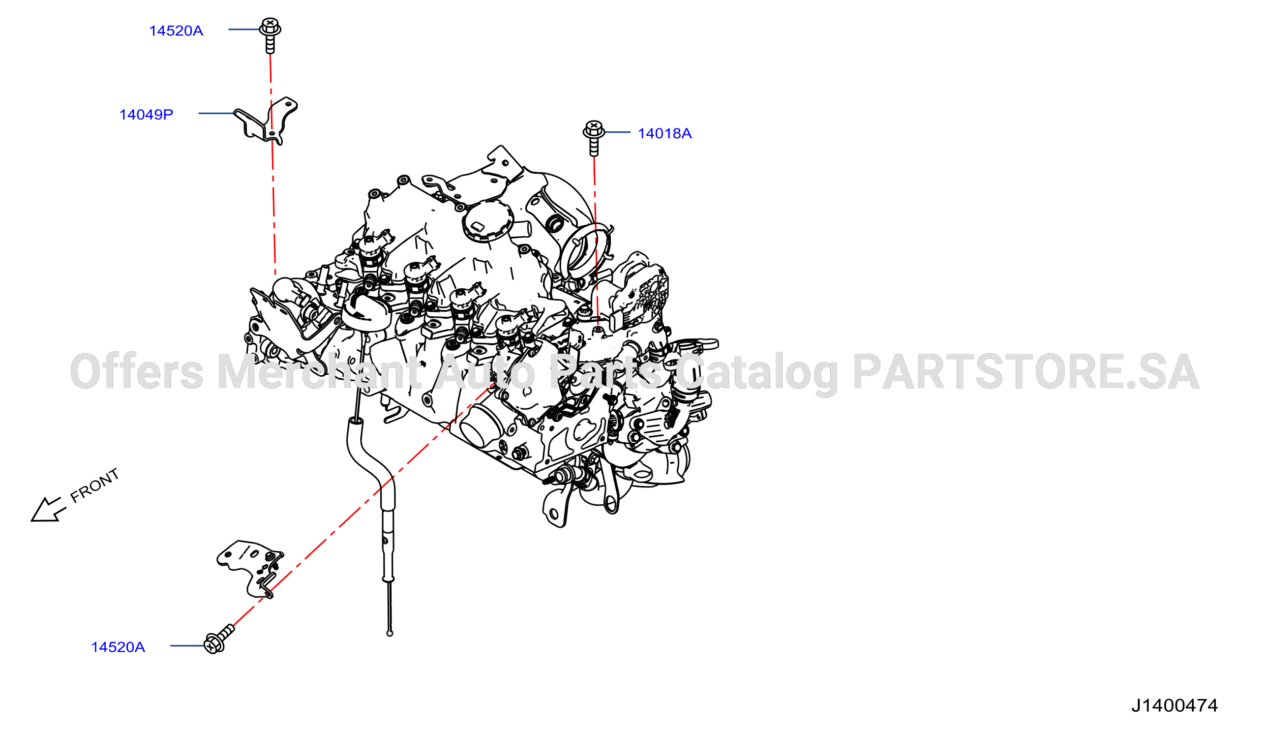 Manifold Engine Cover Parts 3