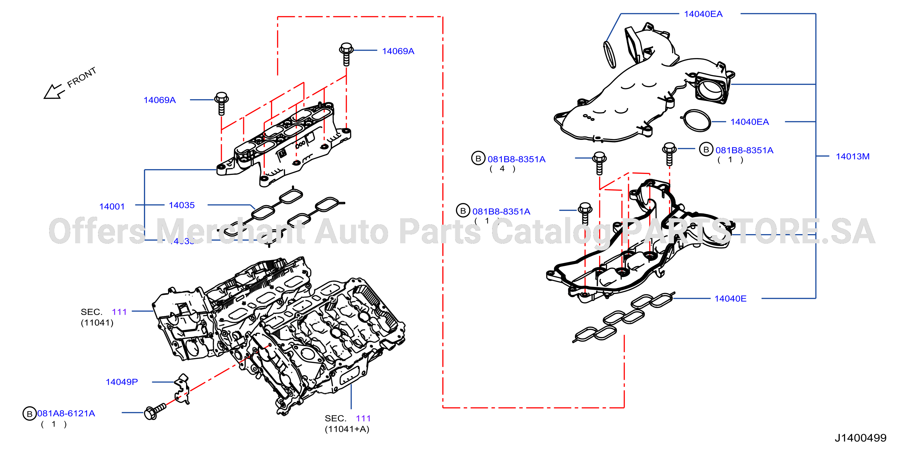 Manifold Intake Parts
