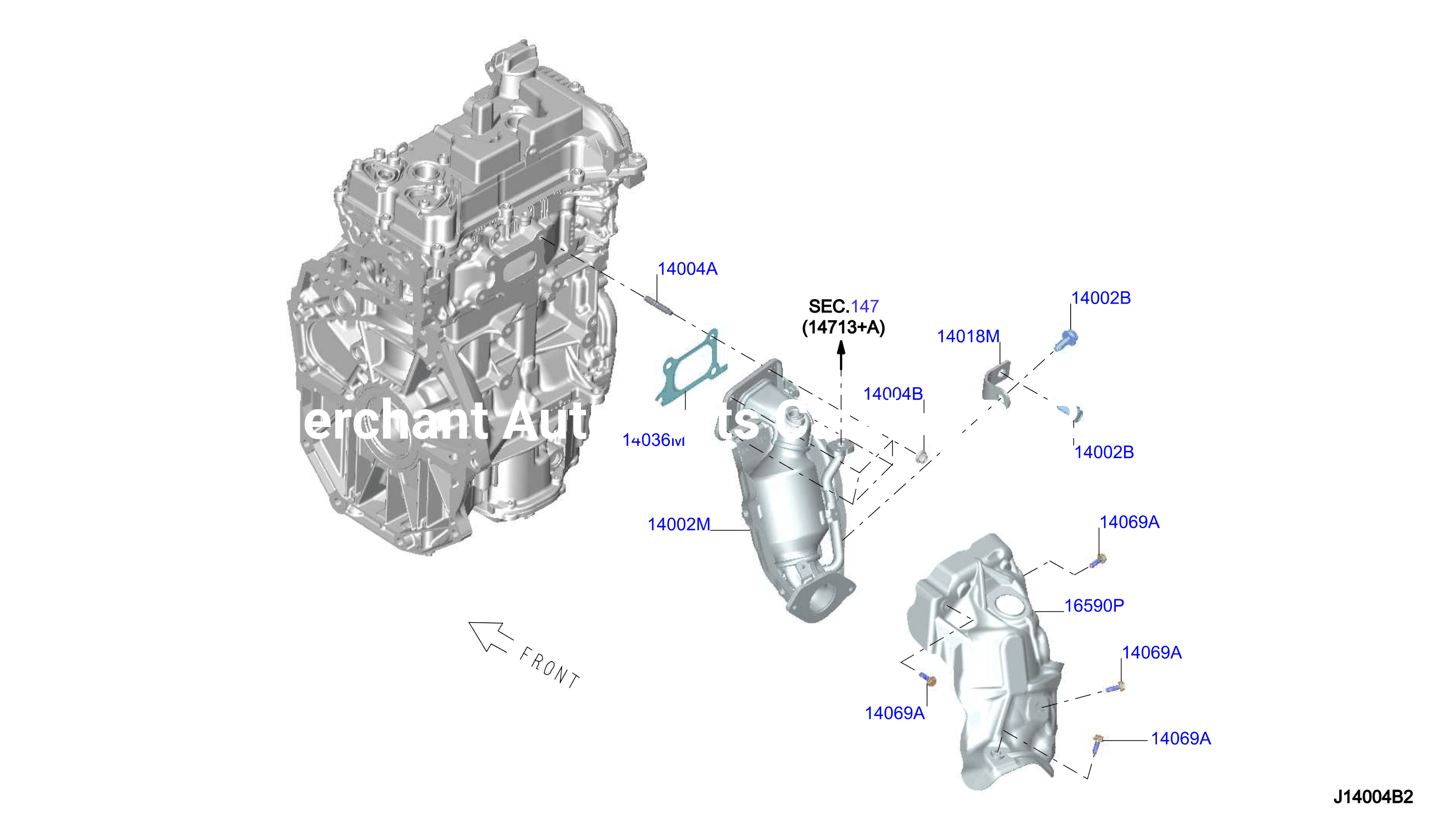 Manifold Exhaust Parts