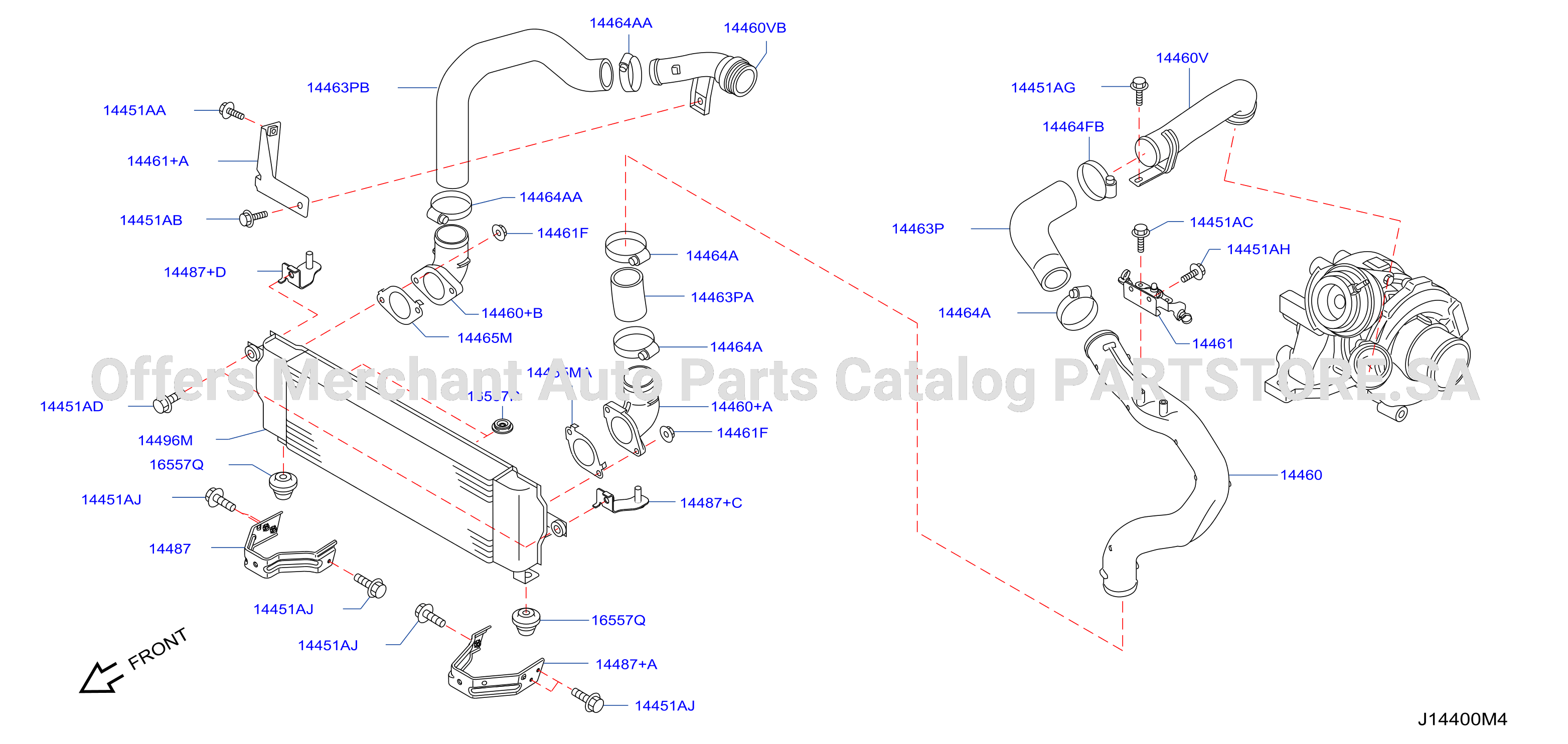 Turbo Charger Intercooler Piping