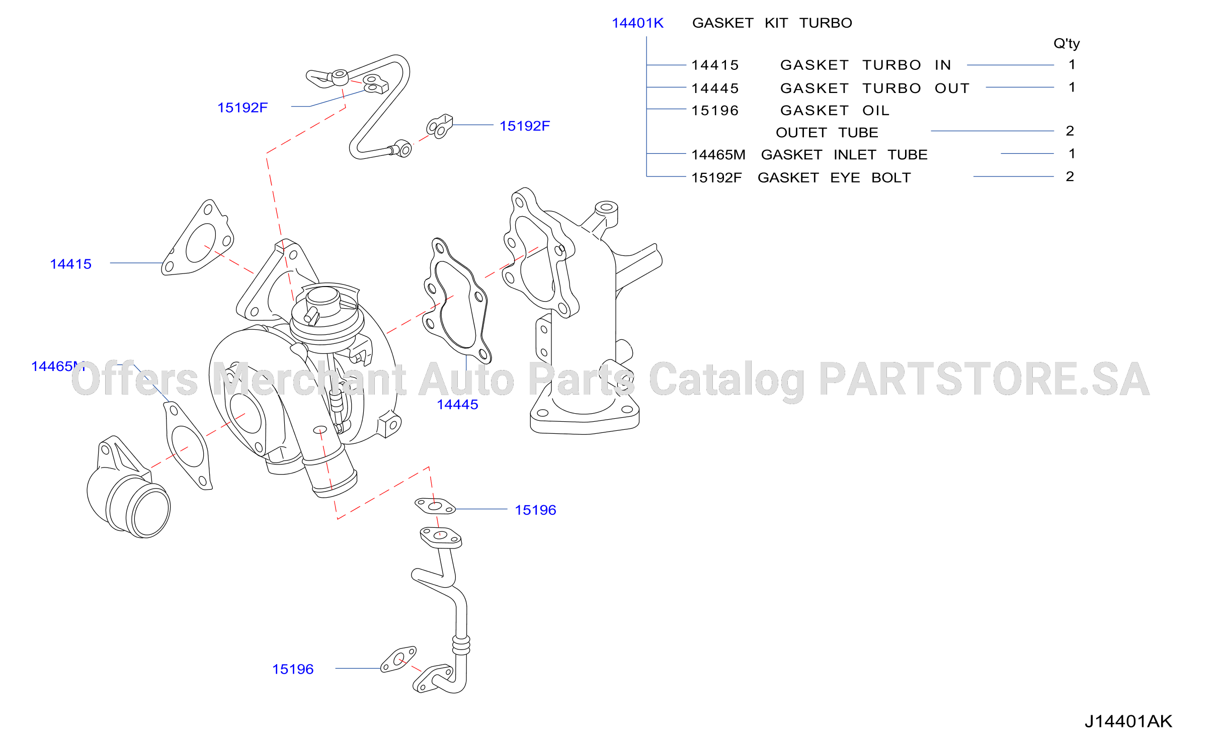 Turbo Charger Gasket Kit