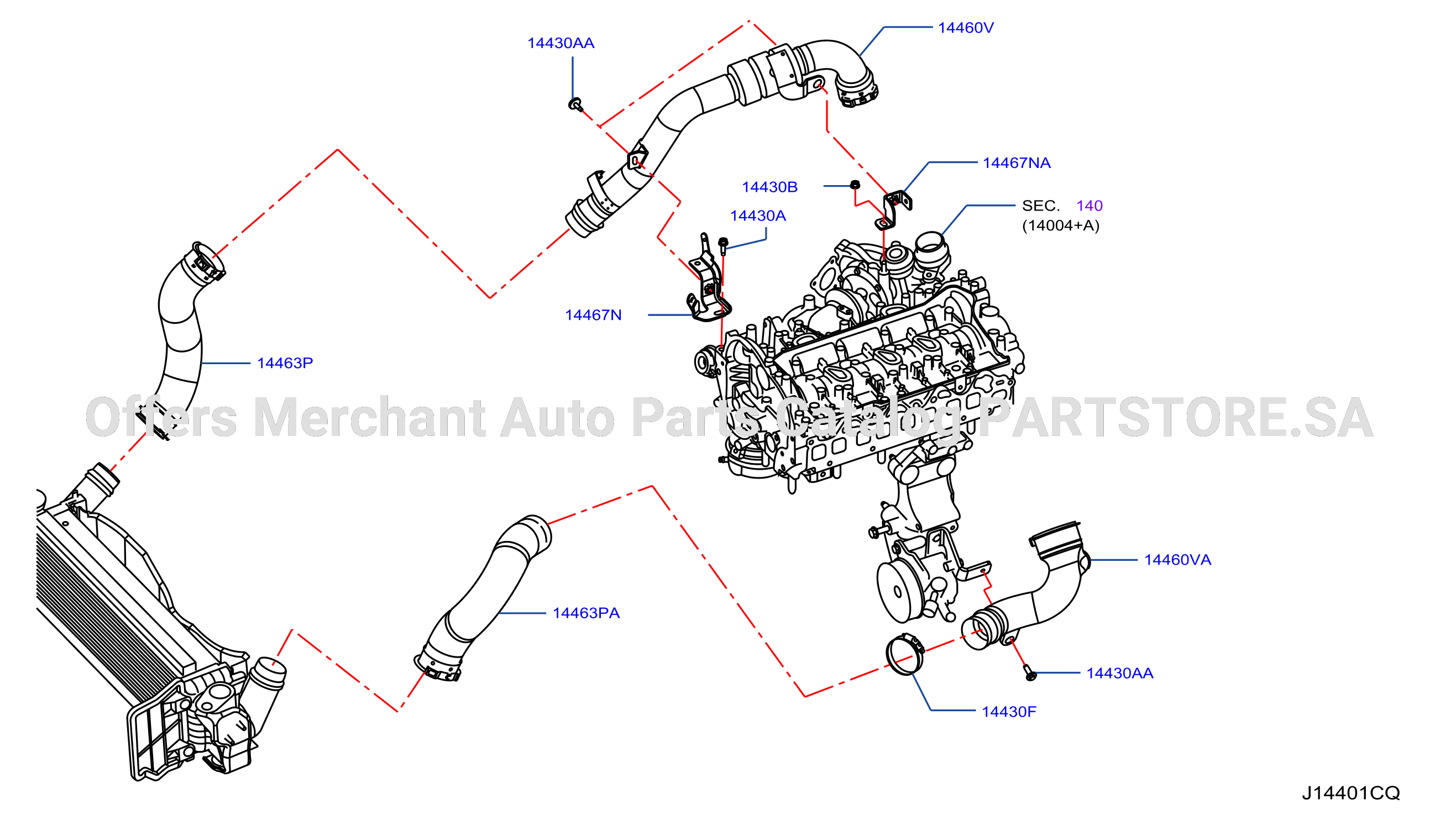 Turbo Charger Intercooler Tube Hose