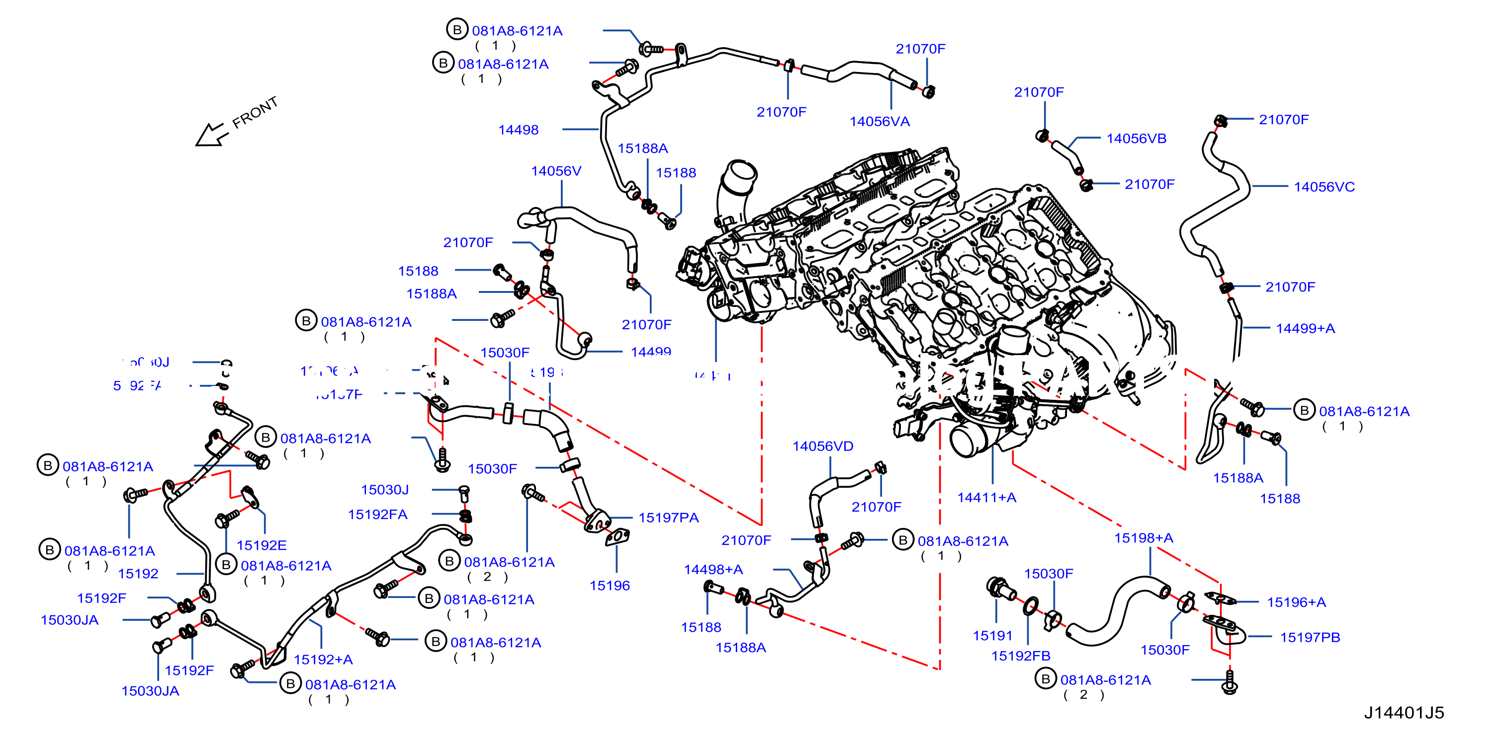 Turbo Charger Turbocharger Water Pipe