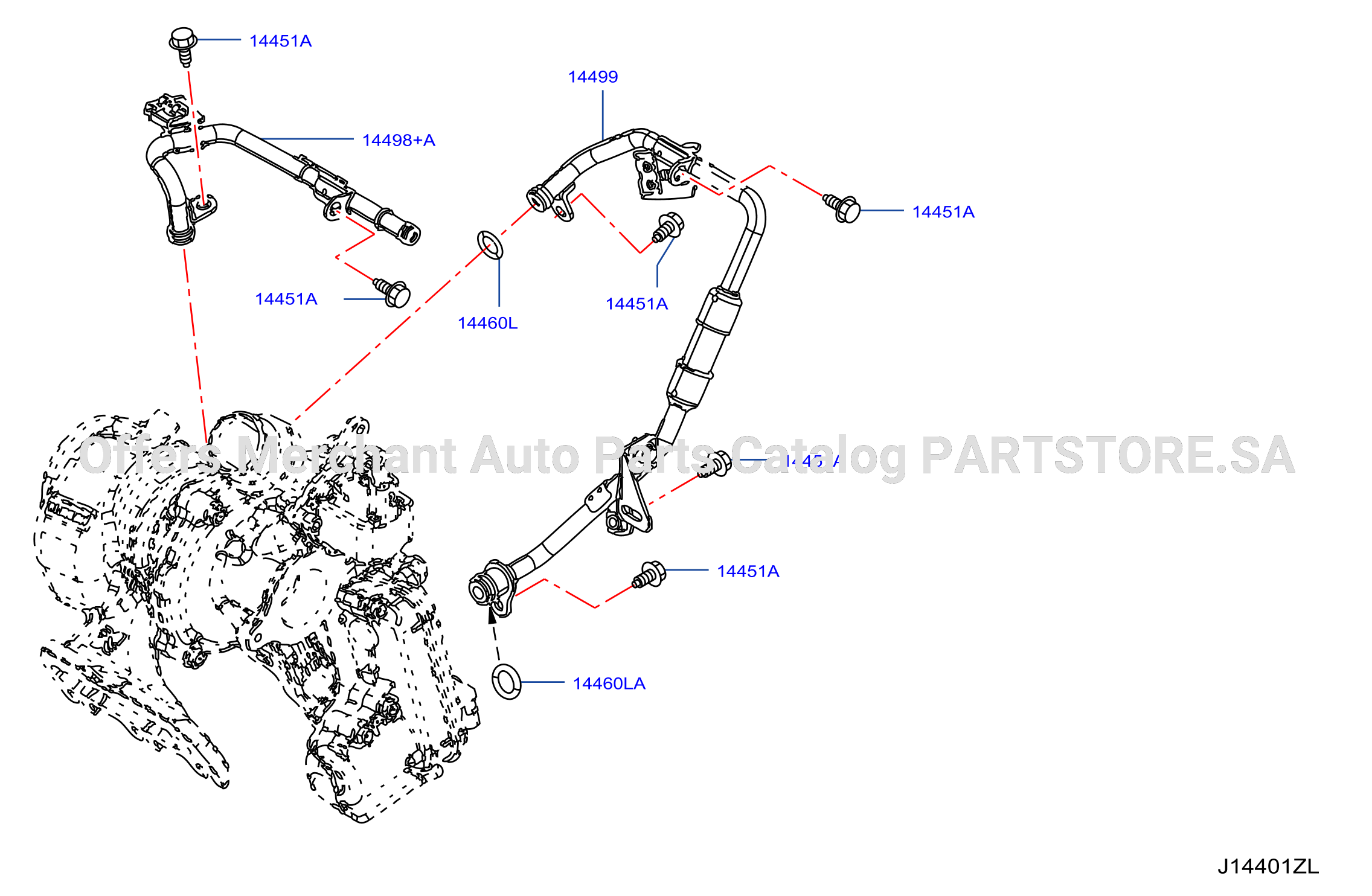 Turbo Charger Water Tube