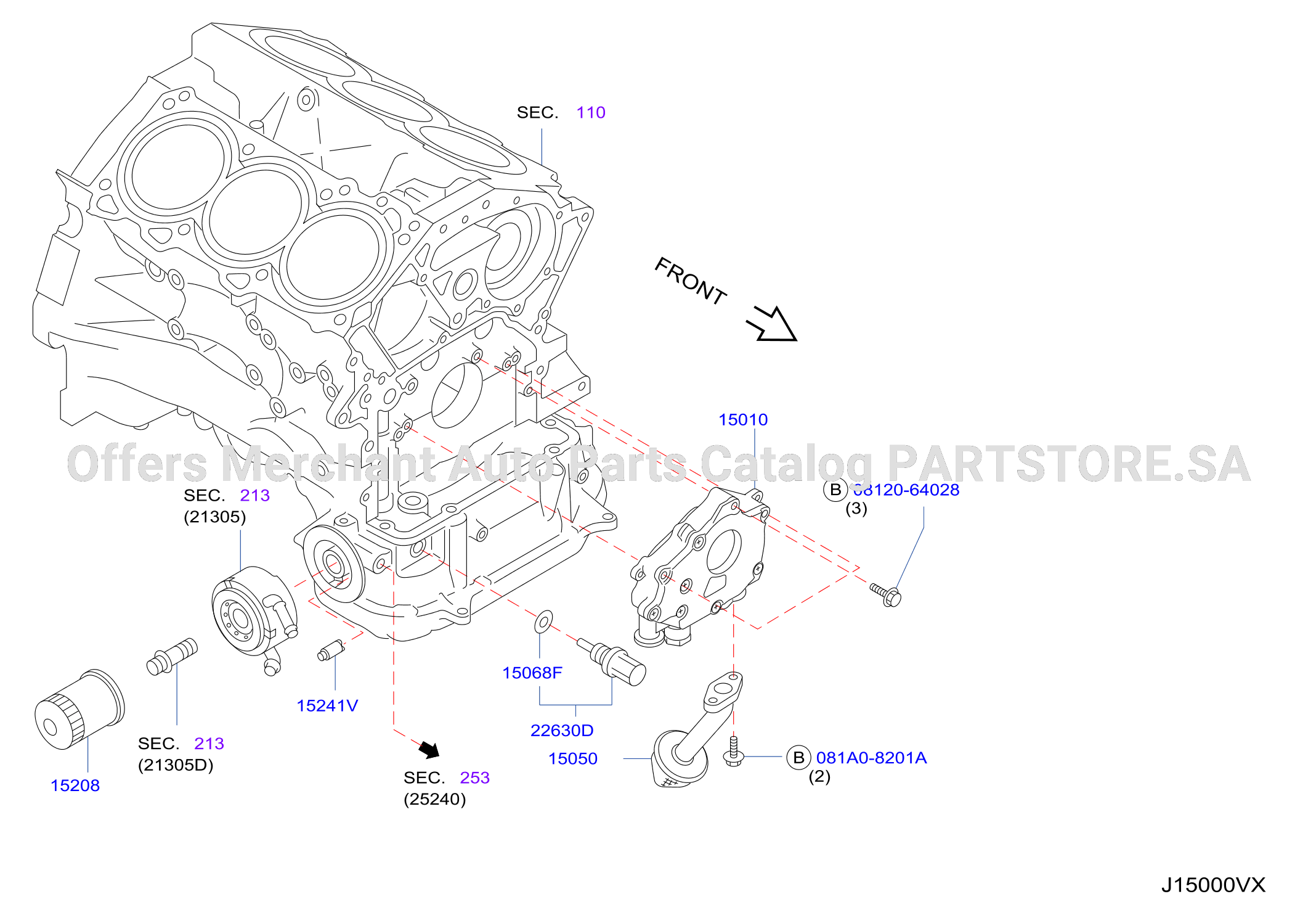 Lubricating System W / Oil Cooler