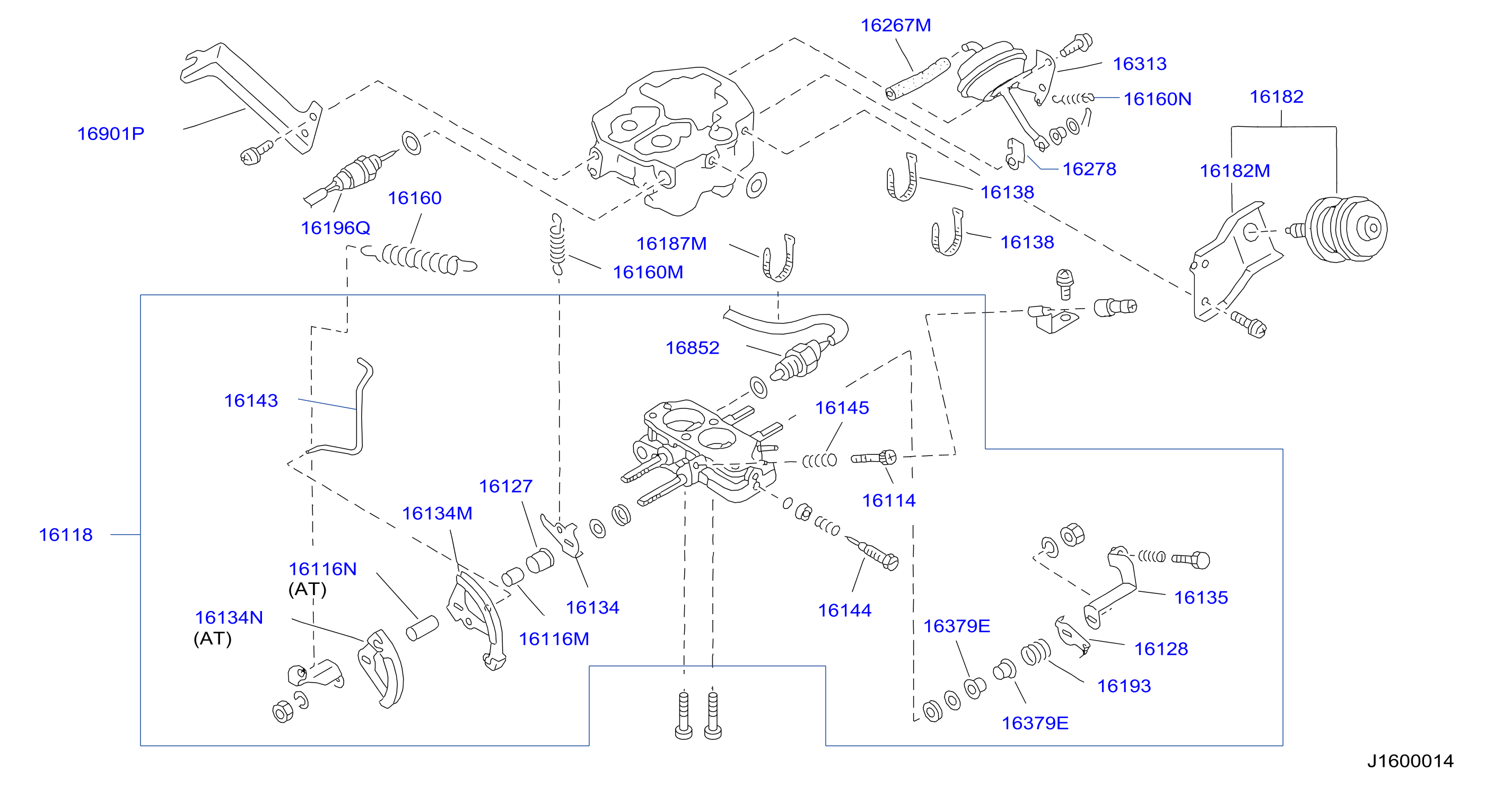Carburetor Body Lower Components